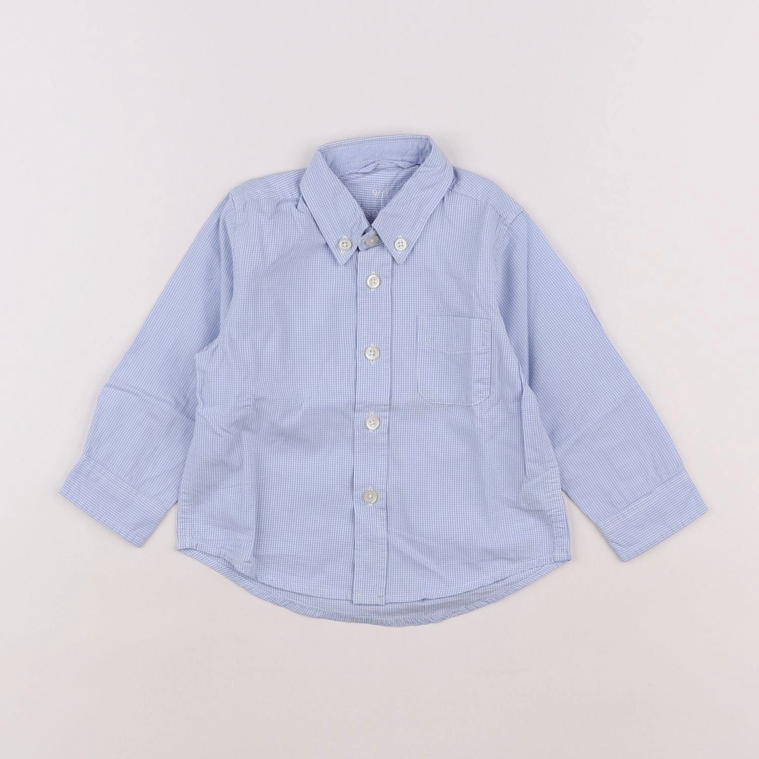 Buissonnière - chemise bleu - 9/12 mois