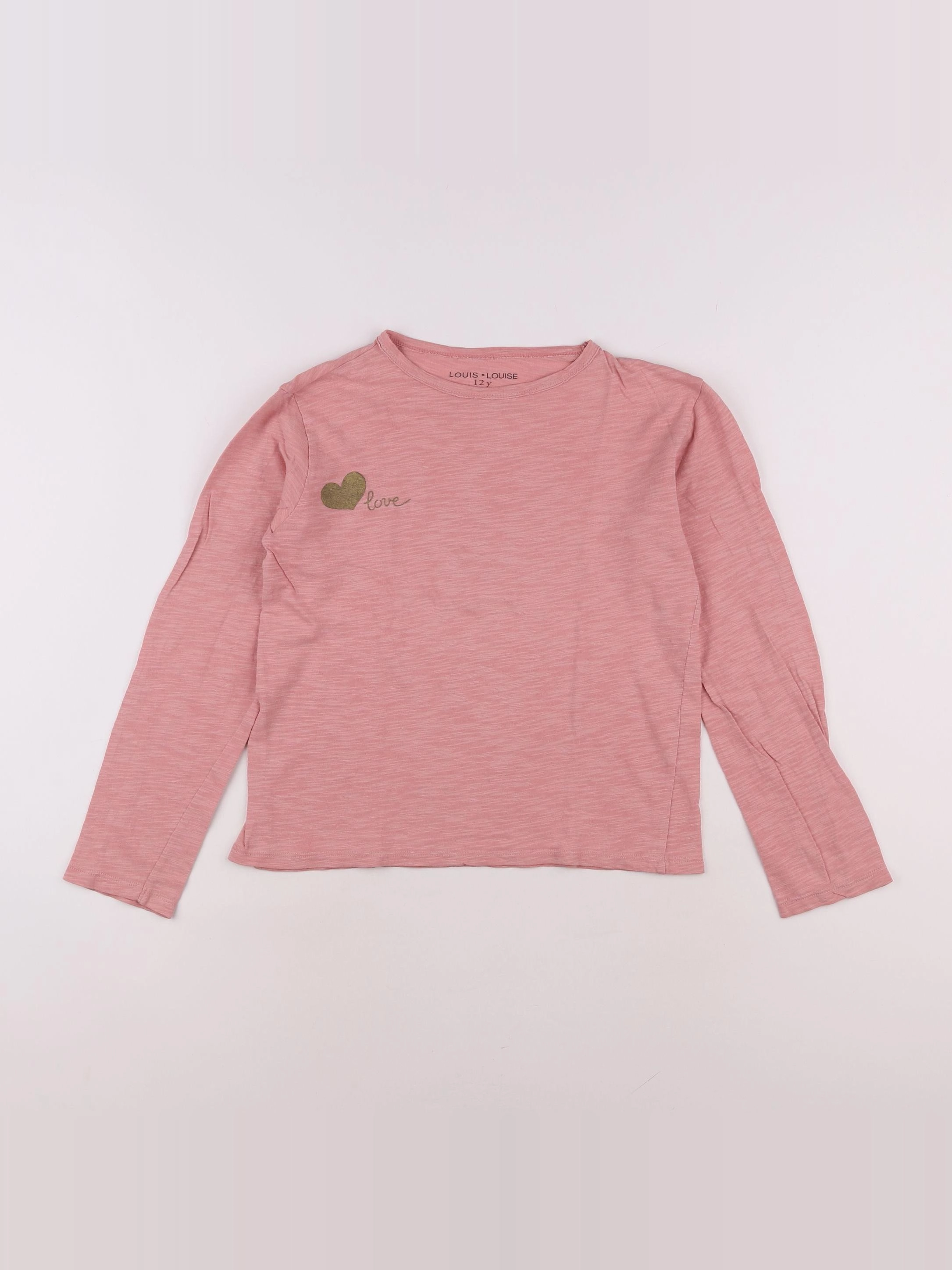 Louis Louise - tee-shirt rose - 12 ans