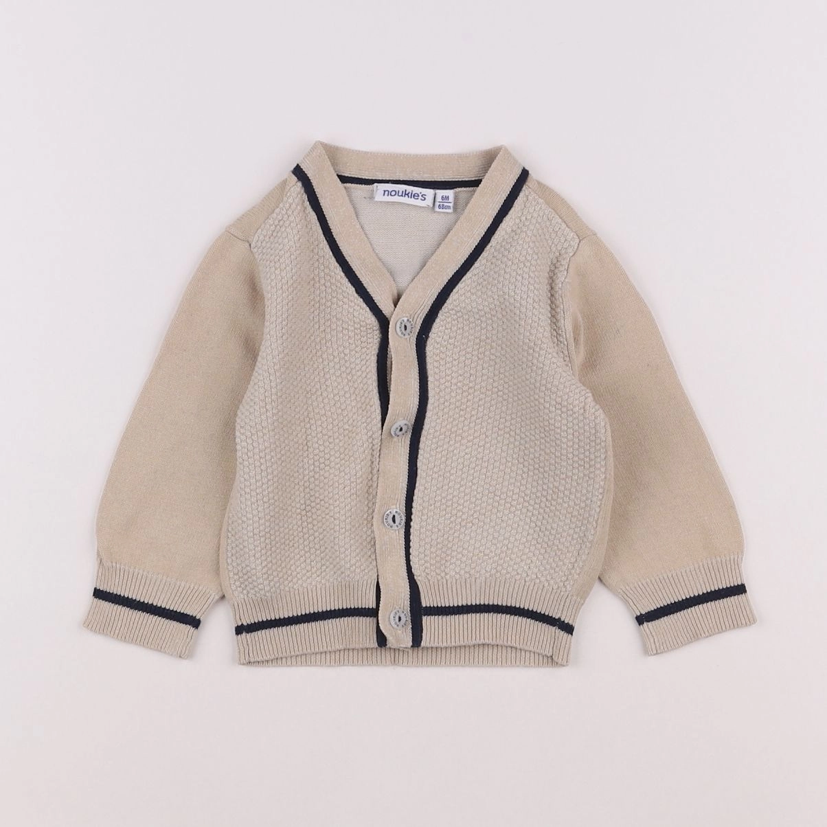 Noukie's - gilet beige - 6 mois