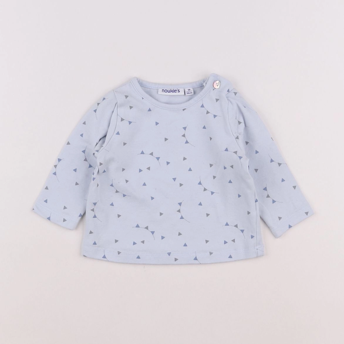 Noukie's - tee-shirt bleu - 1 mois