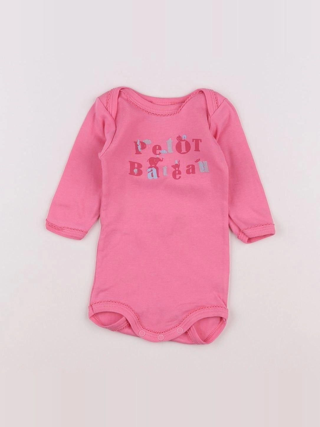 Petit Bateau - body rose - 3 mois
