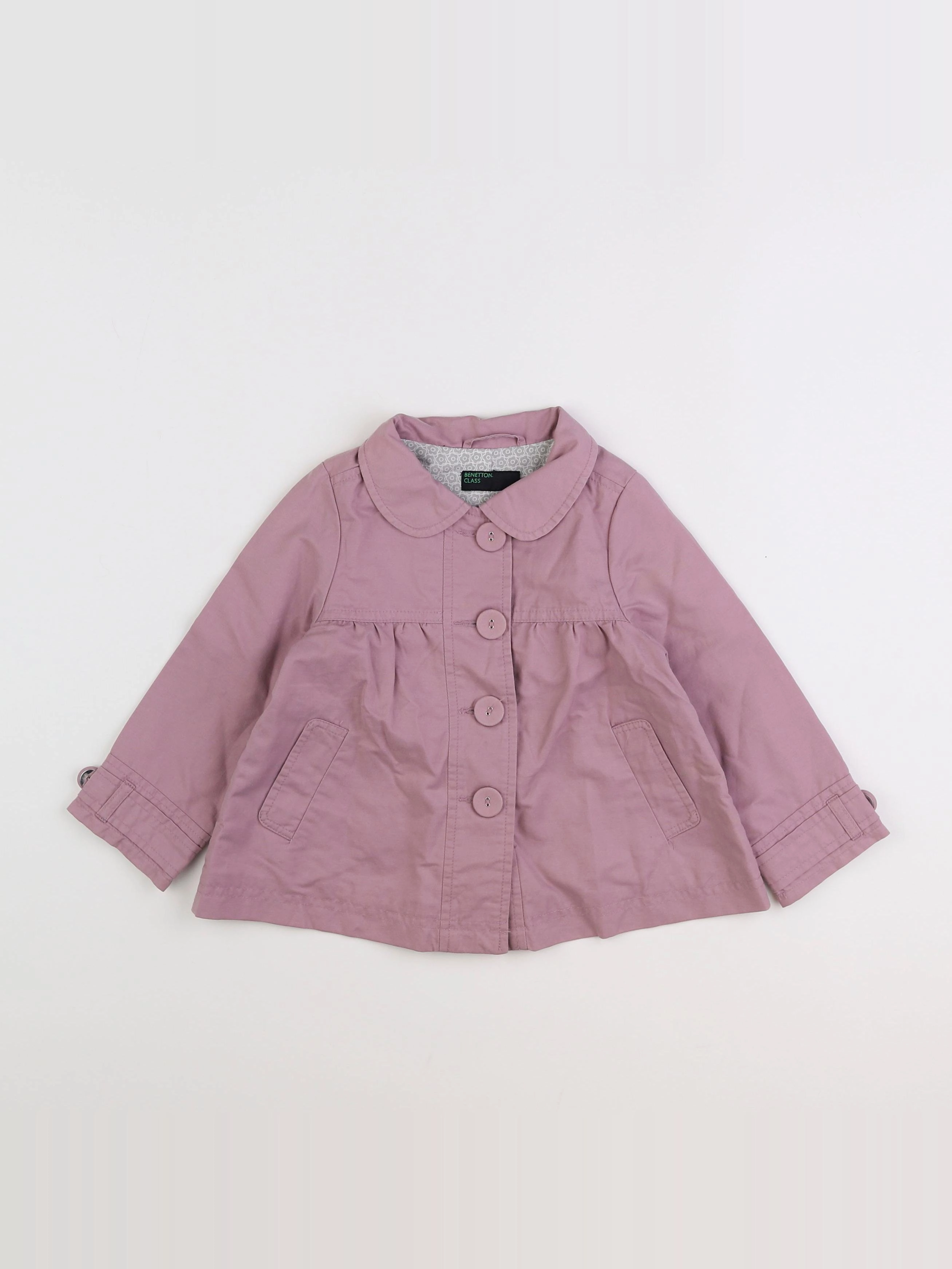 Benetton - veste violet - 12/18 mois