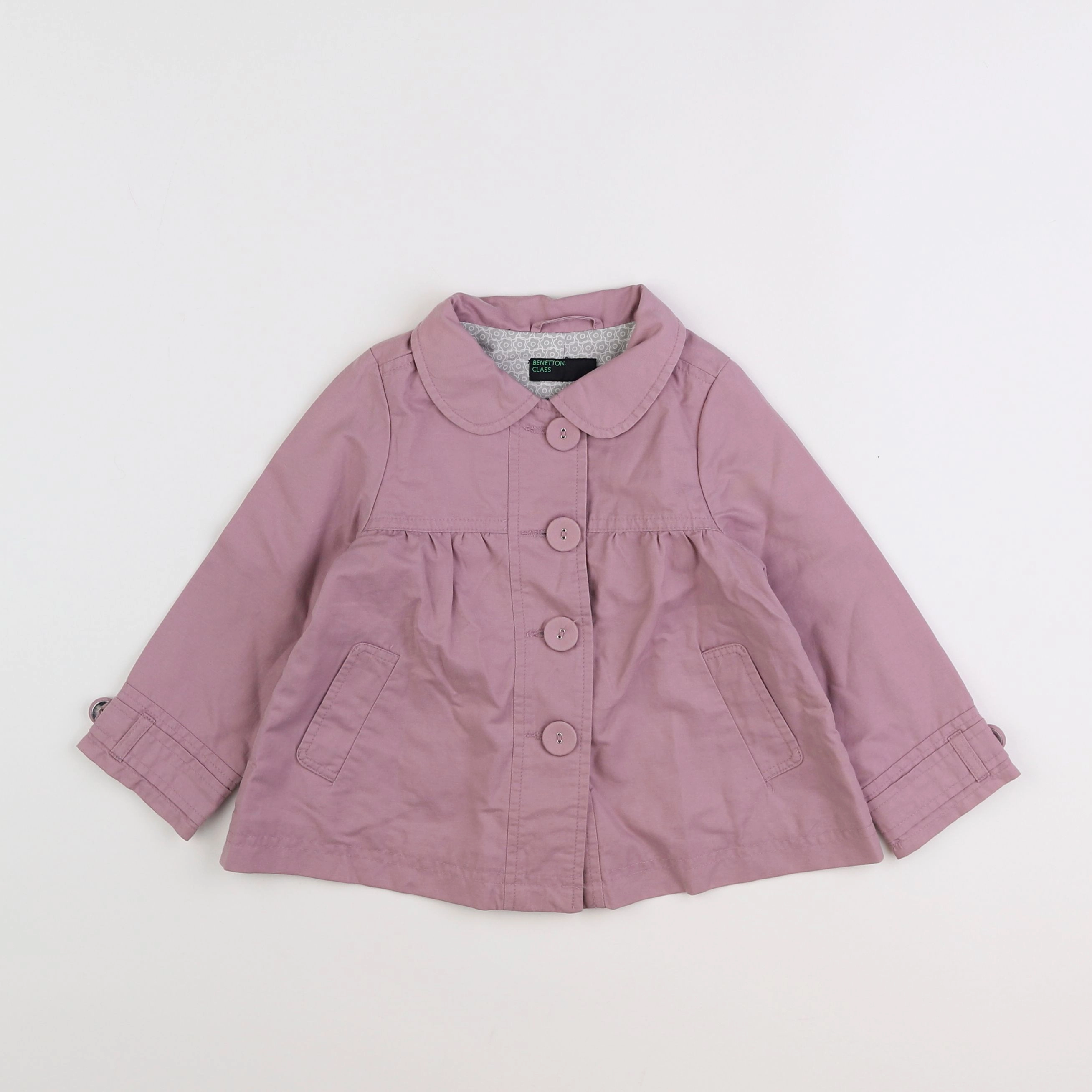 Benetton - veste violet - 12/18 mois