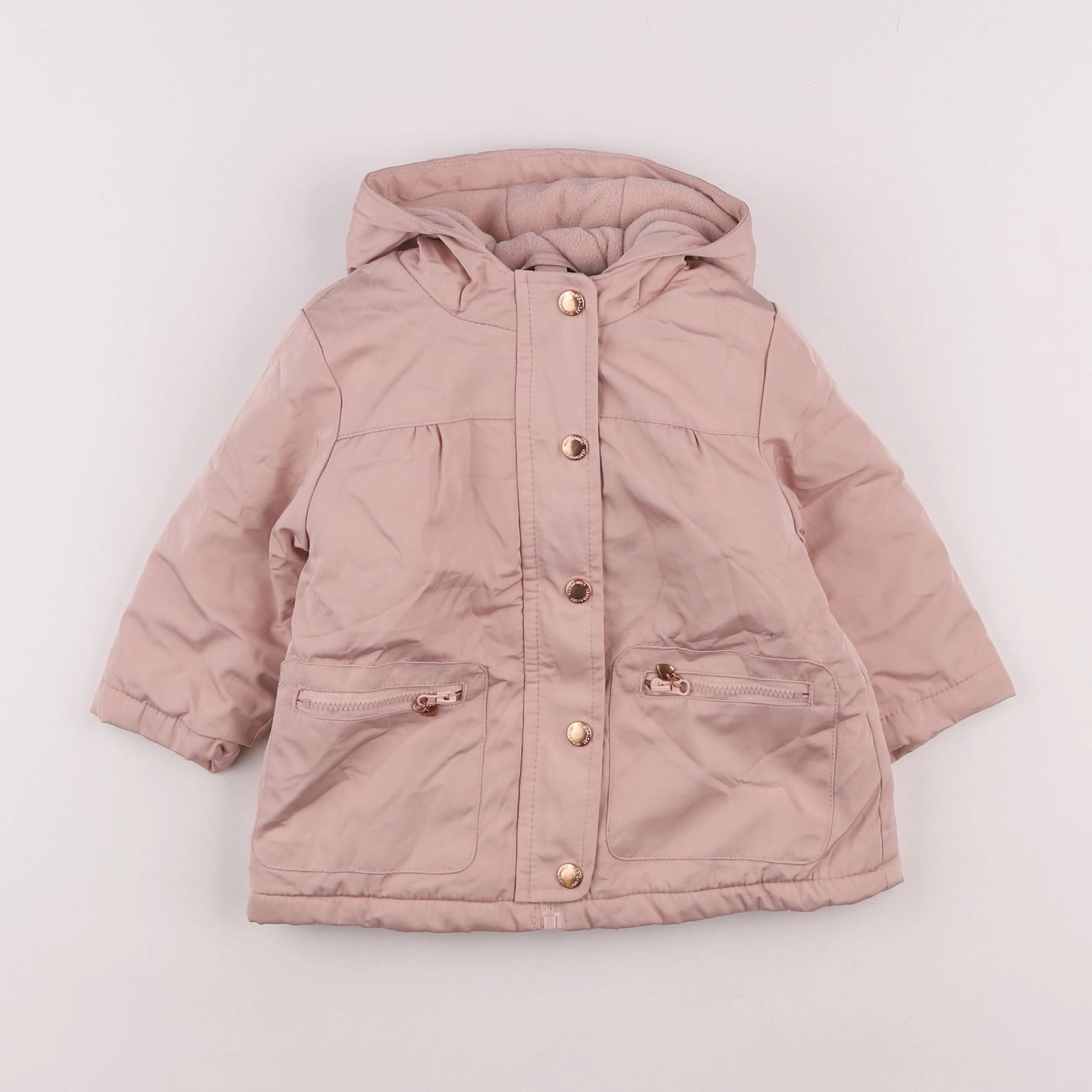 Vertbaudet - parka rose - 12 mois