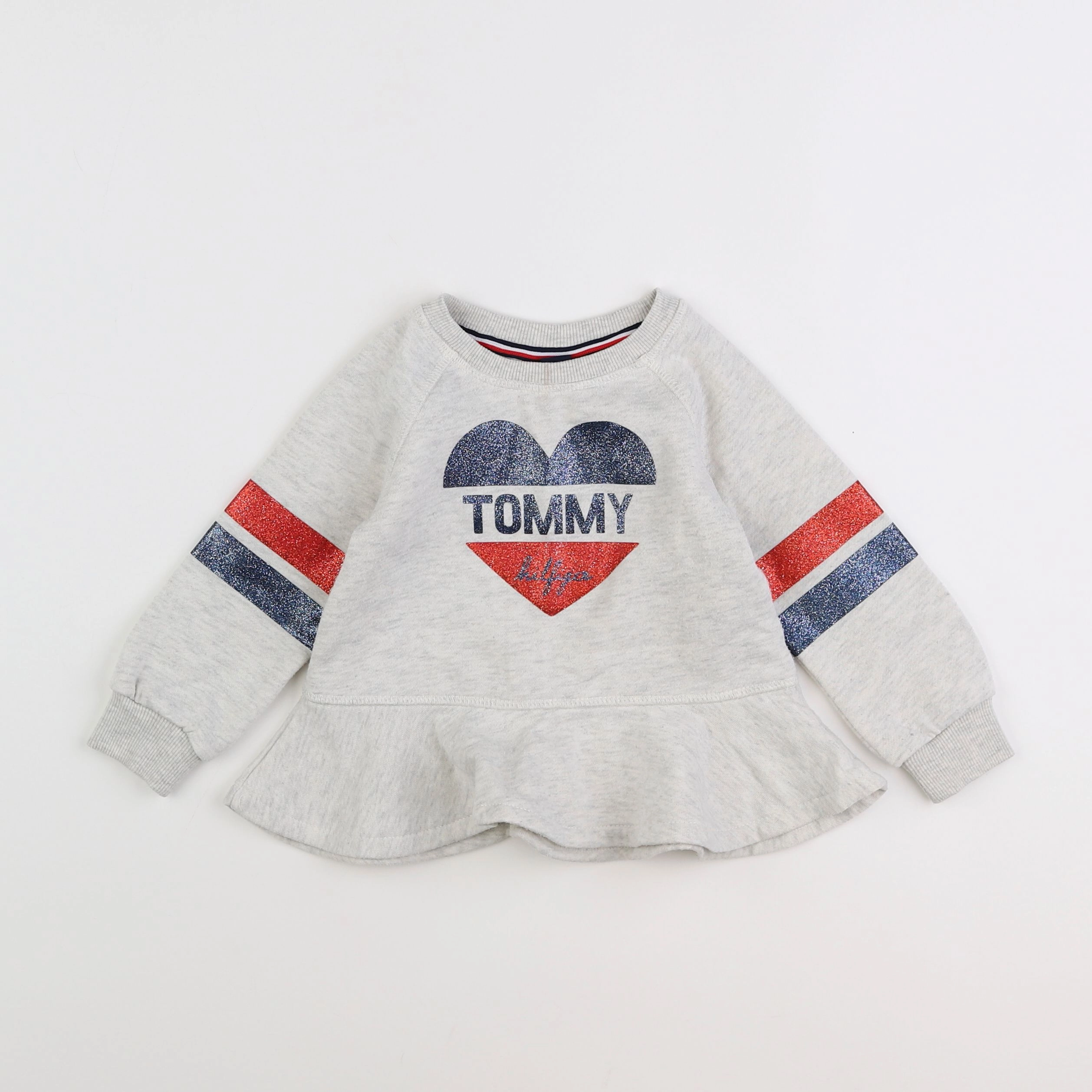 Tommy Hilfiger - sweat gris - 2 ans