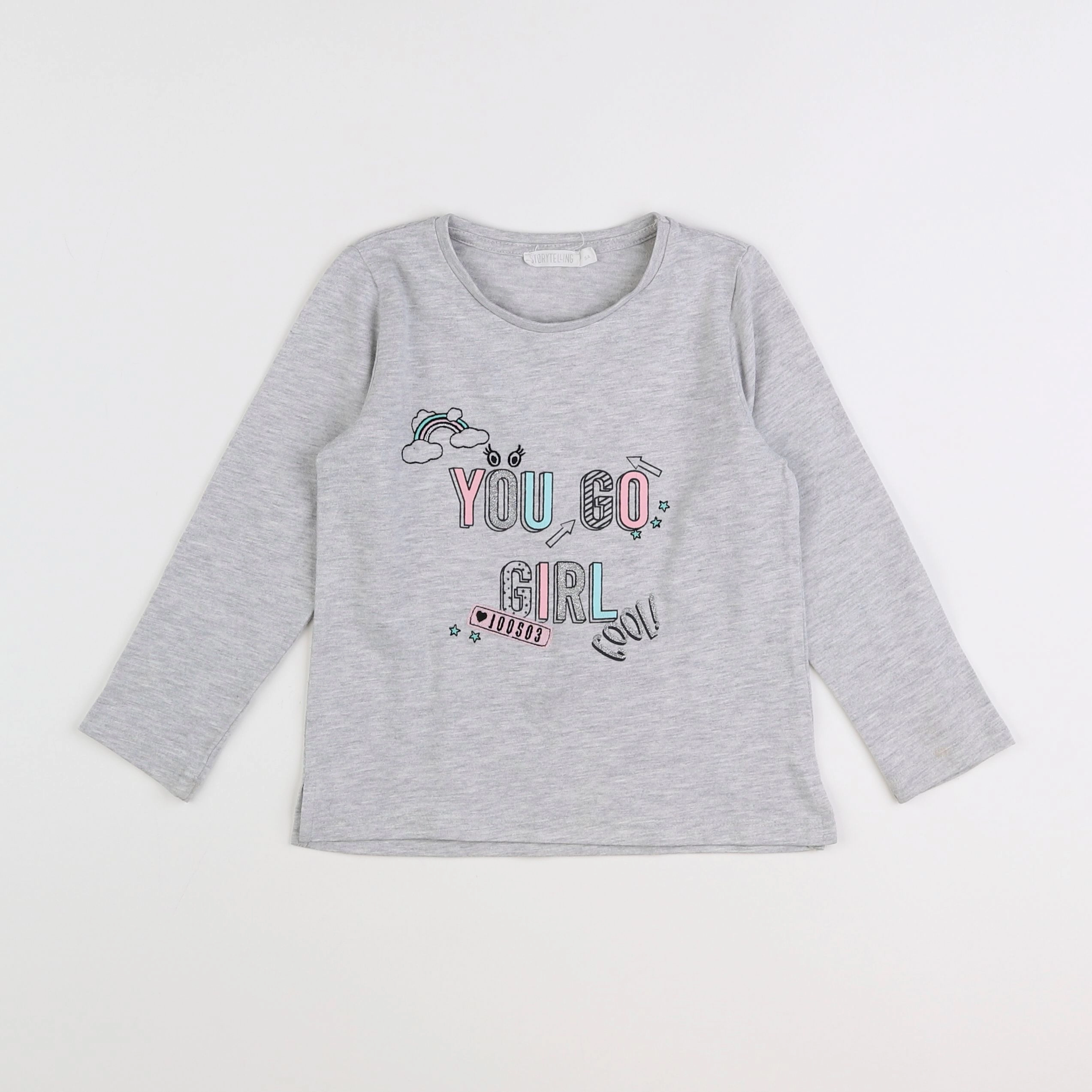 Storytelling - tee-shirt gris - 5 ans