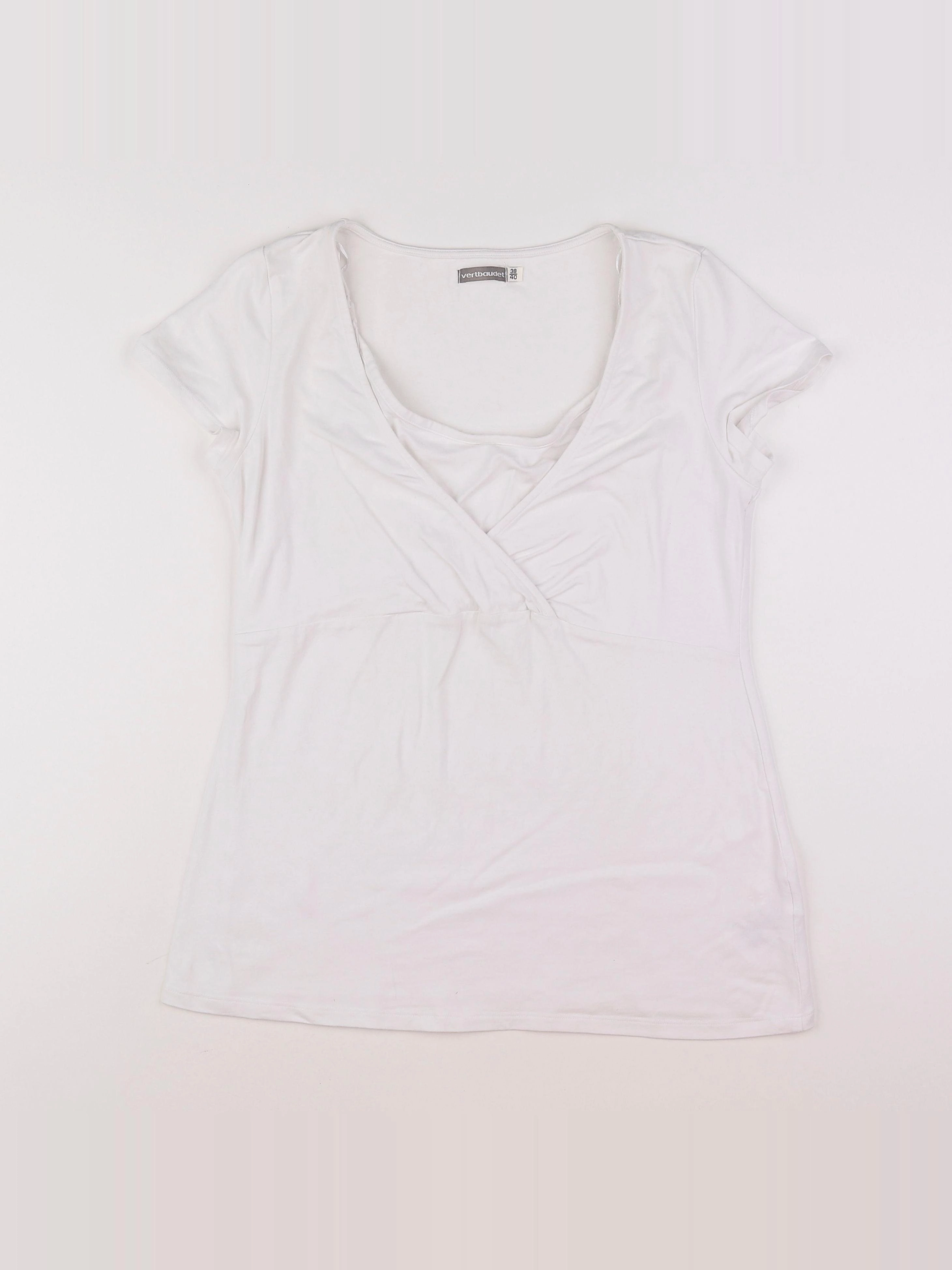Vertbaudet - tee-shirt grossesse blanc - 38 à 40