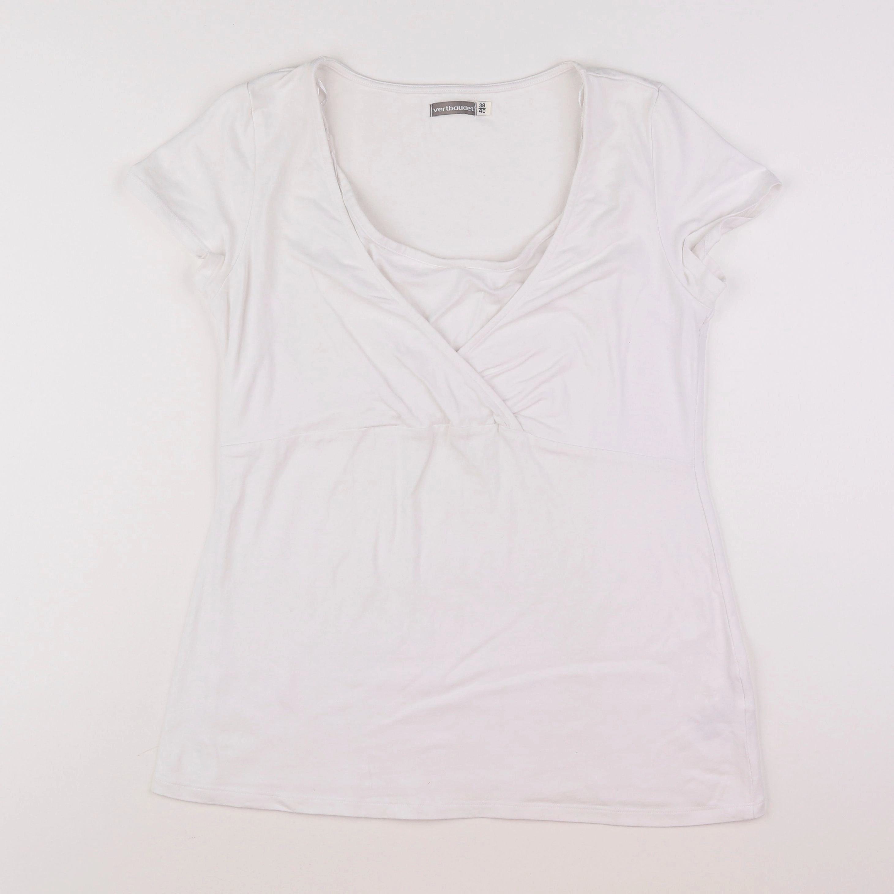 Vertbaudet - tee-shirt grossesse blanc - 38 à 40