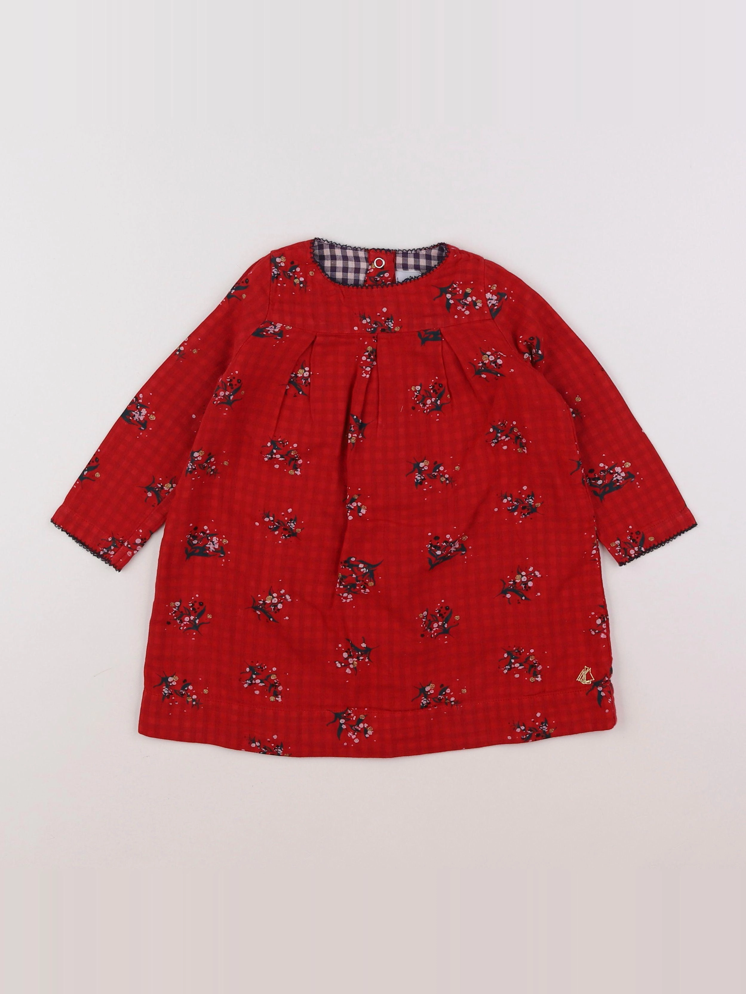 Petit Bateau - robe rouge - 18 mois