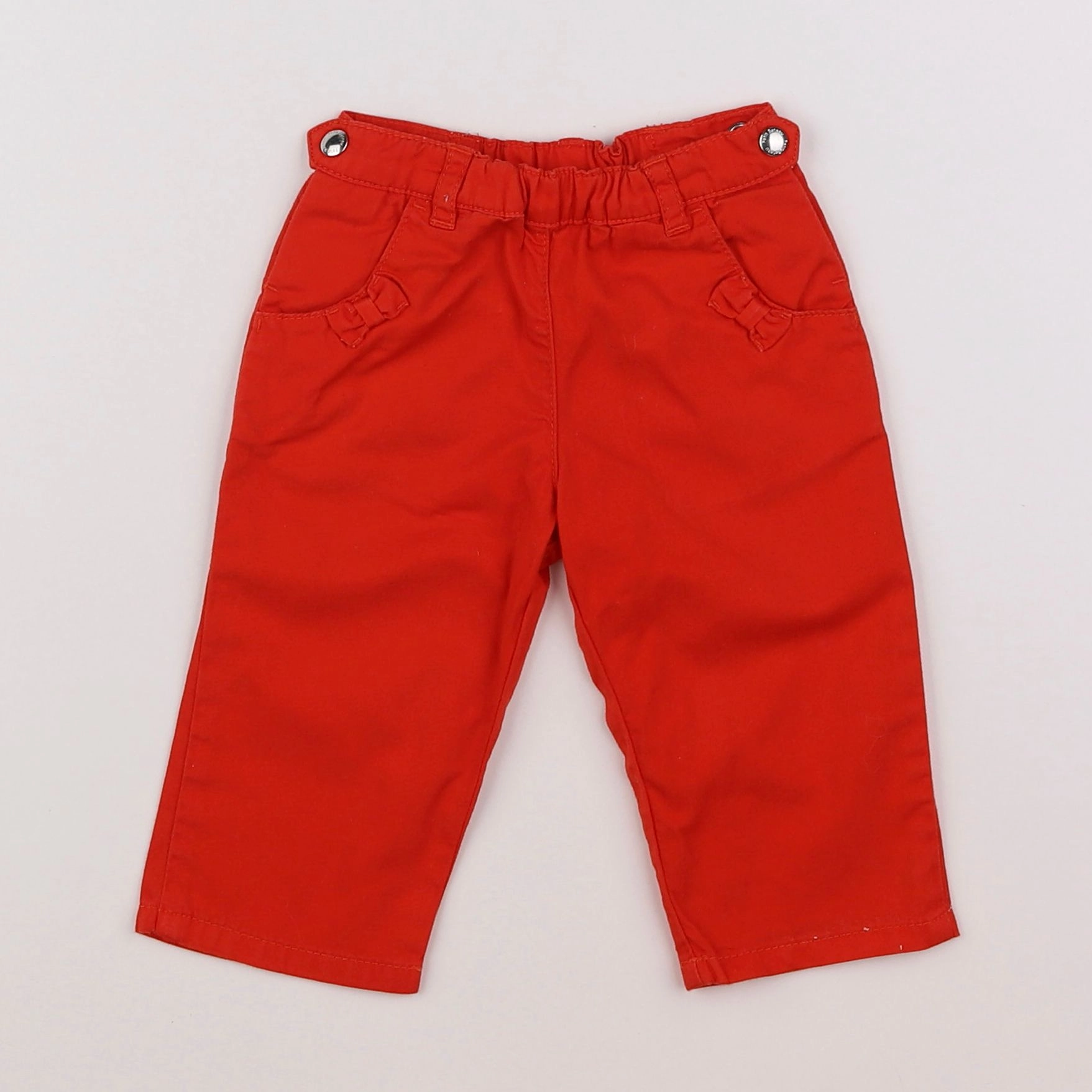 Petit Bateau - pantalon rouge - 6 mois