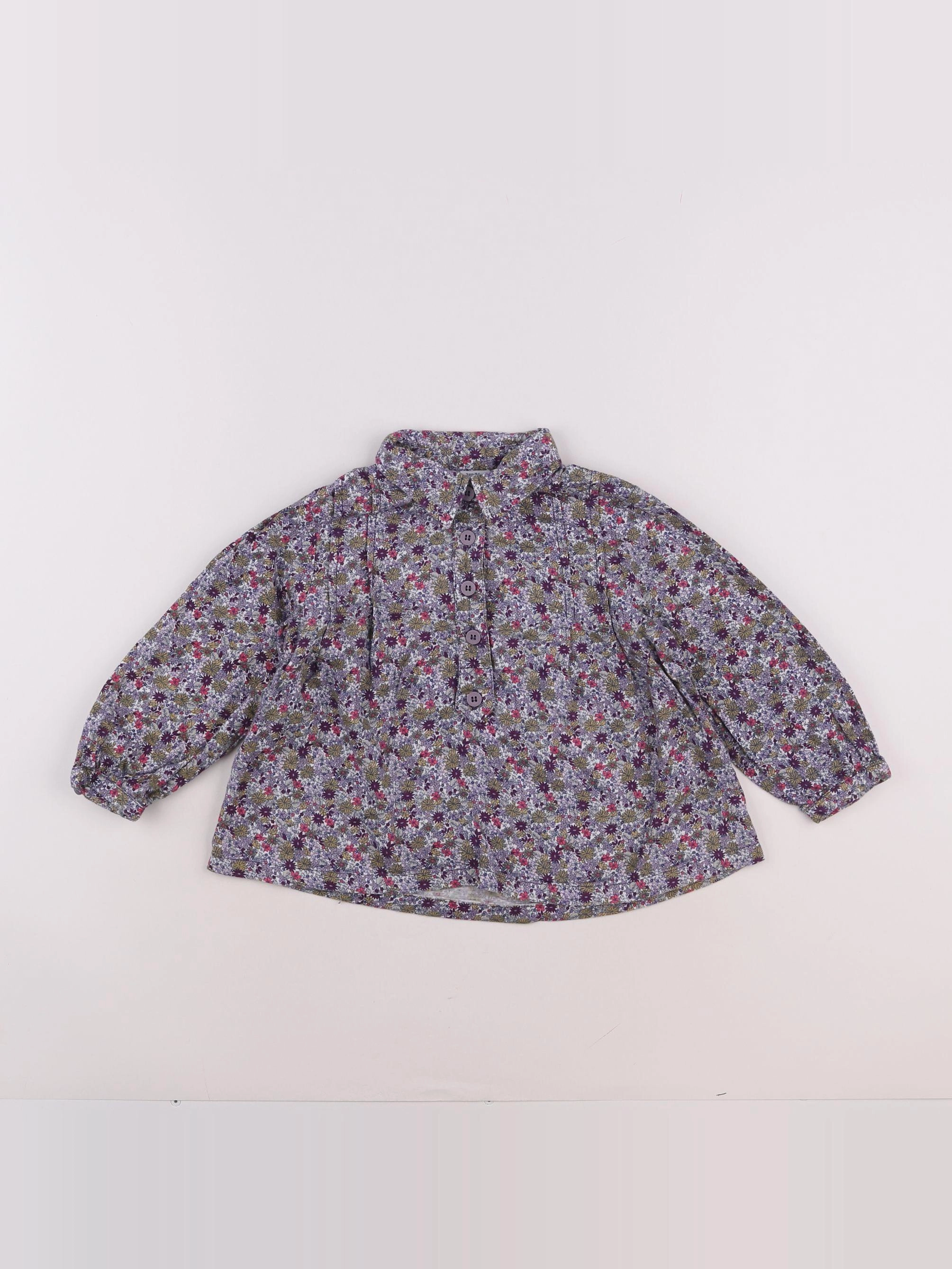 Petit Bateau - blouse multicolore - 3 ans