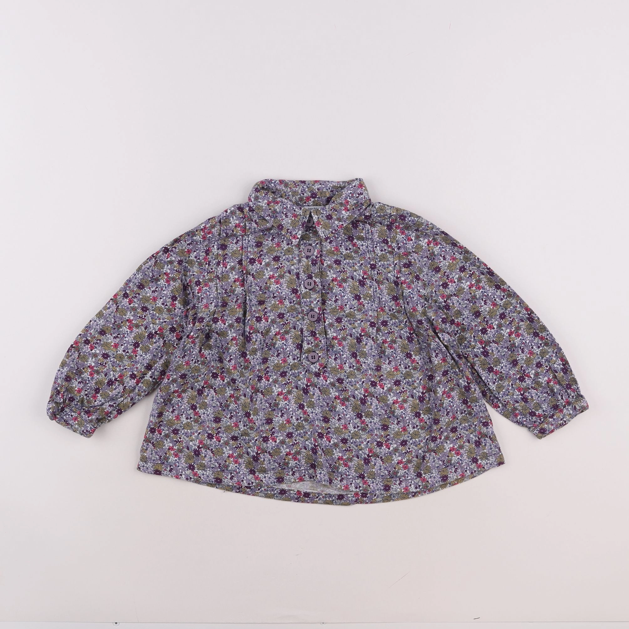 Petit Bateau - blouse multicolore - 3 ans