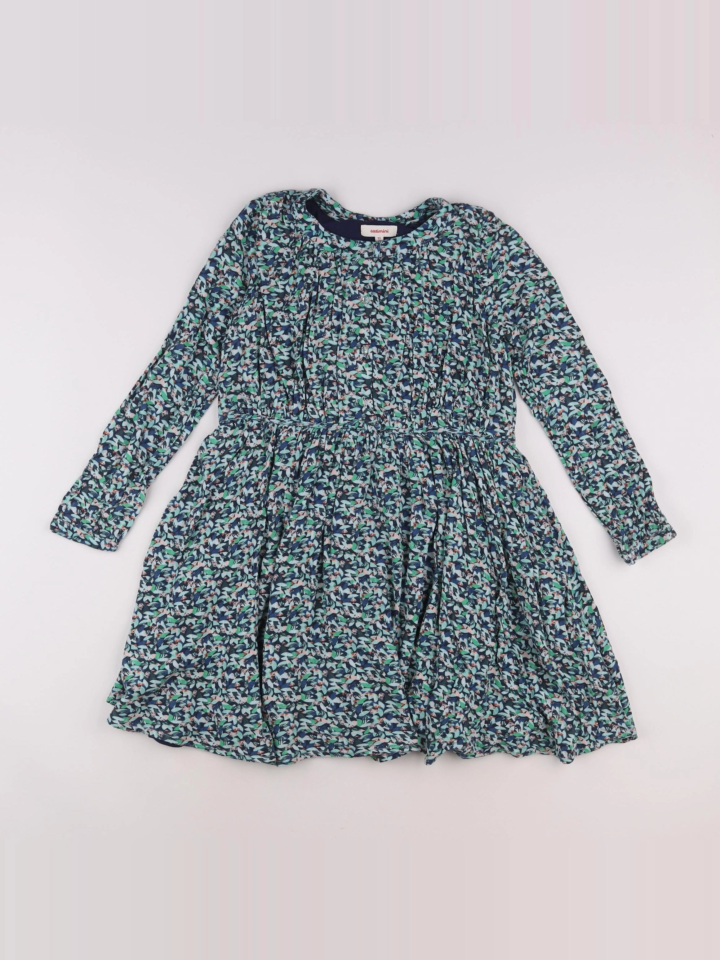 Catimini - robe bleu - 10 ans
