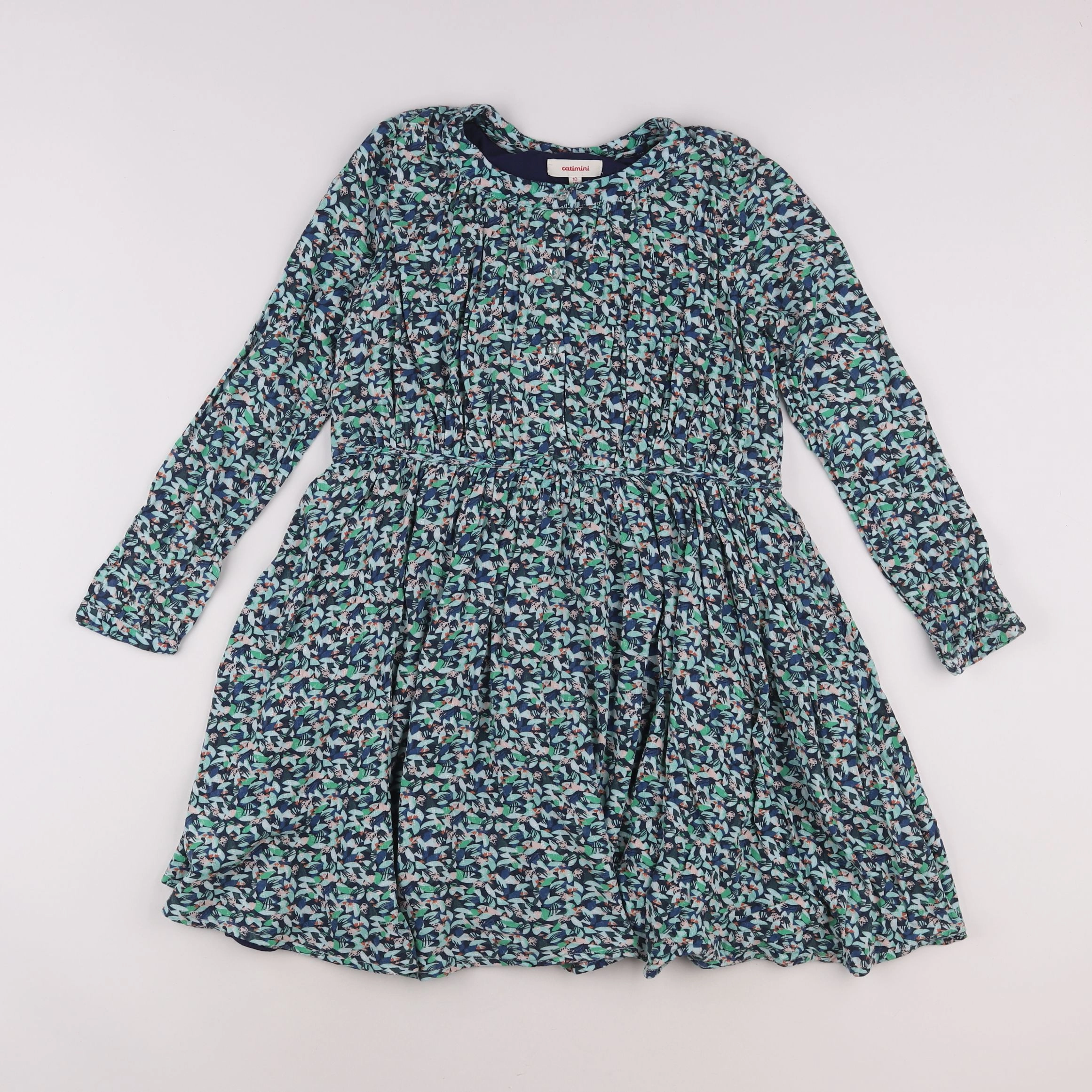 Catimini - robe bleu - 10 ans