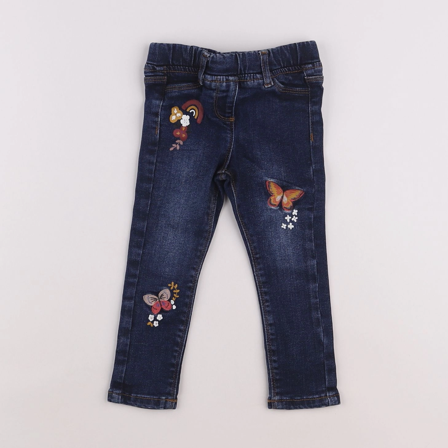 Vertbaudet - jegging bleu - 2 ans