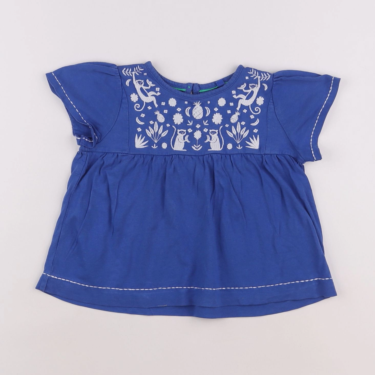 Mini Boden - tee-shirt bleu - 3/4 ans