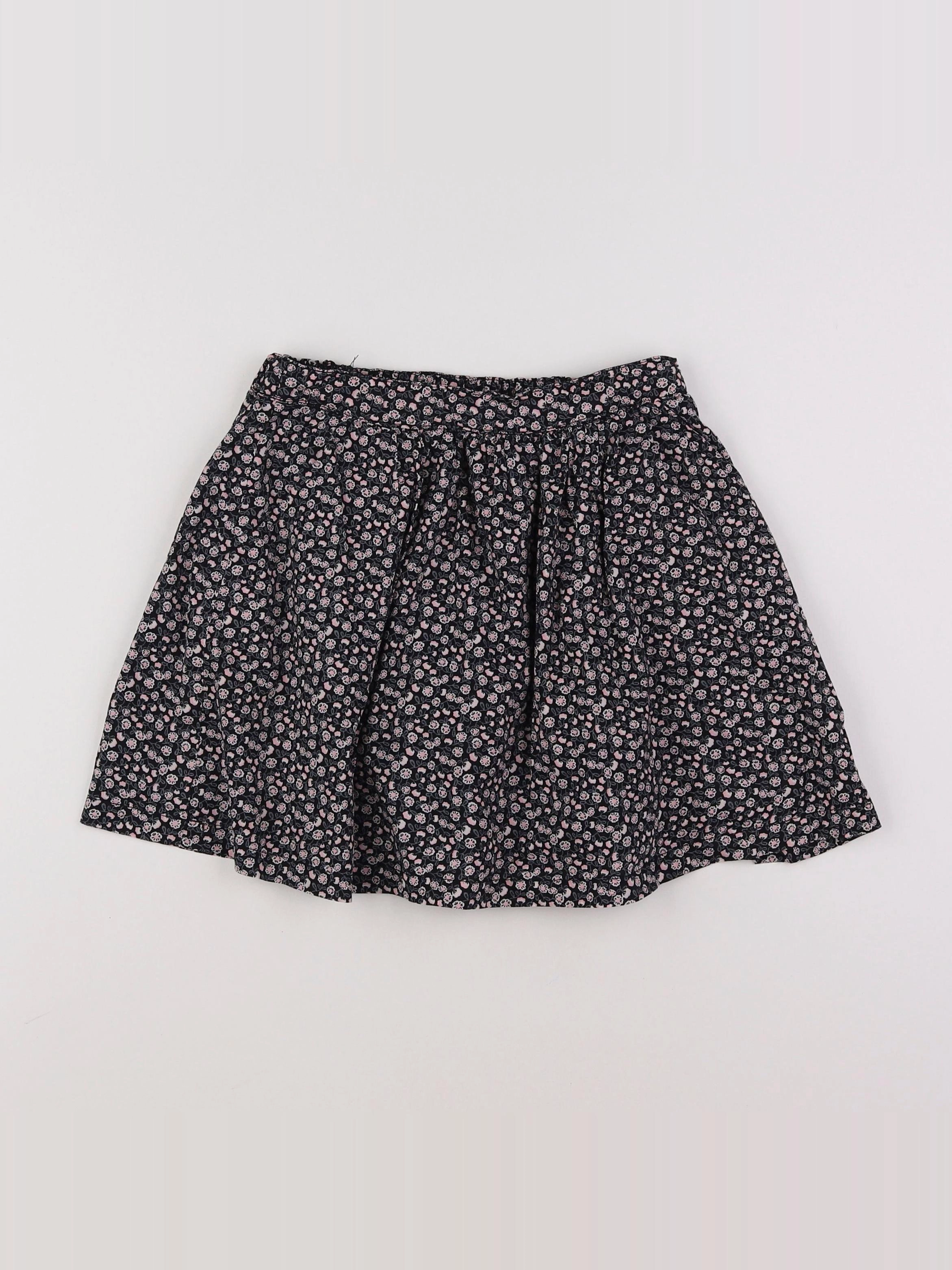 Monoprix - jupe noir, rose - 8 ans