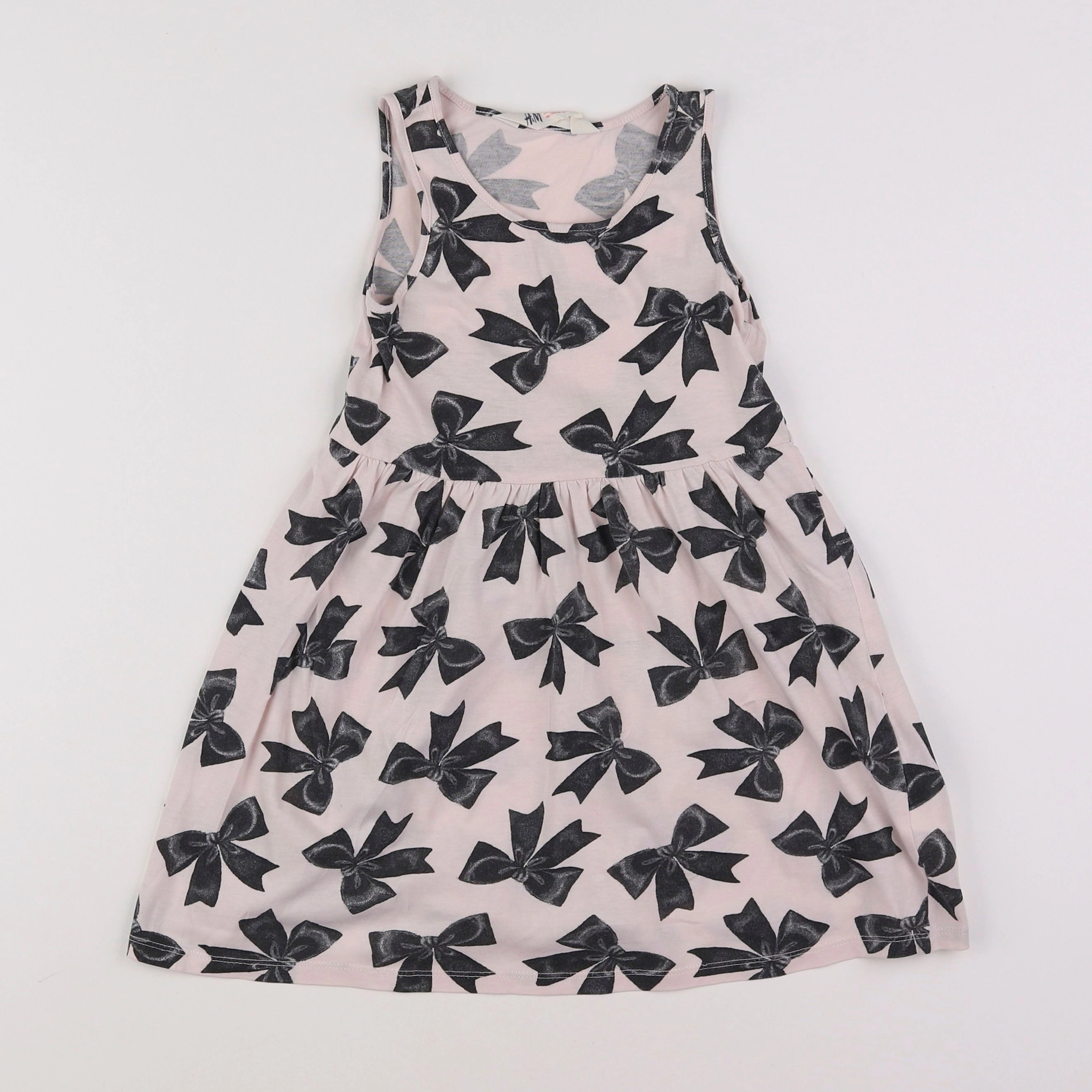 H&M - robe rose, gris - 5/6 ans