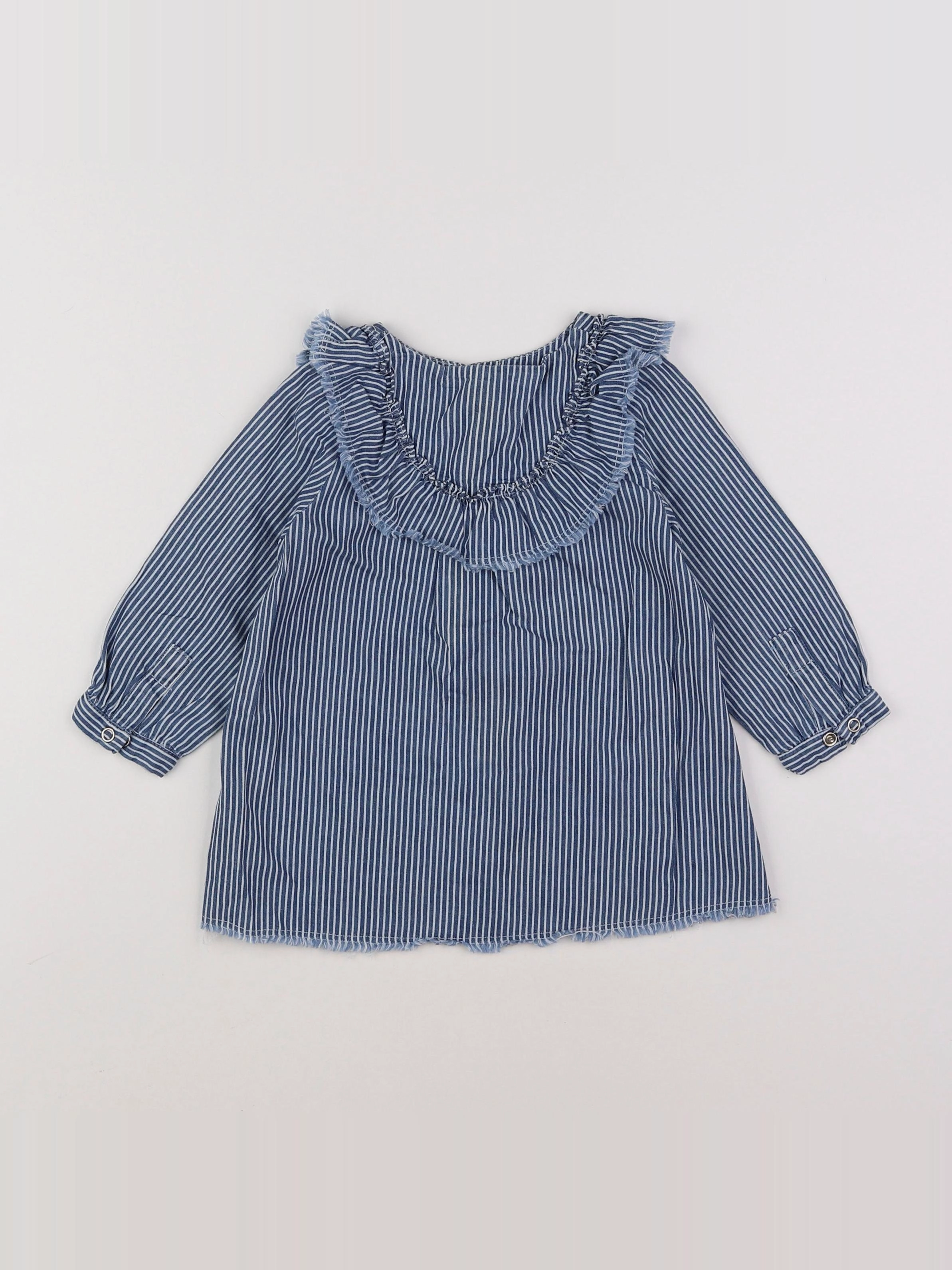 Zara - robe bleu - 9/12 mois