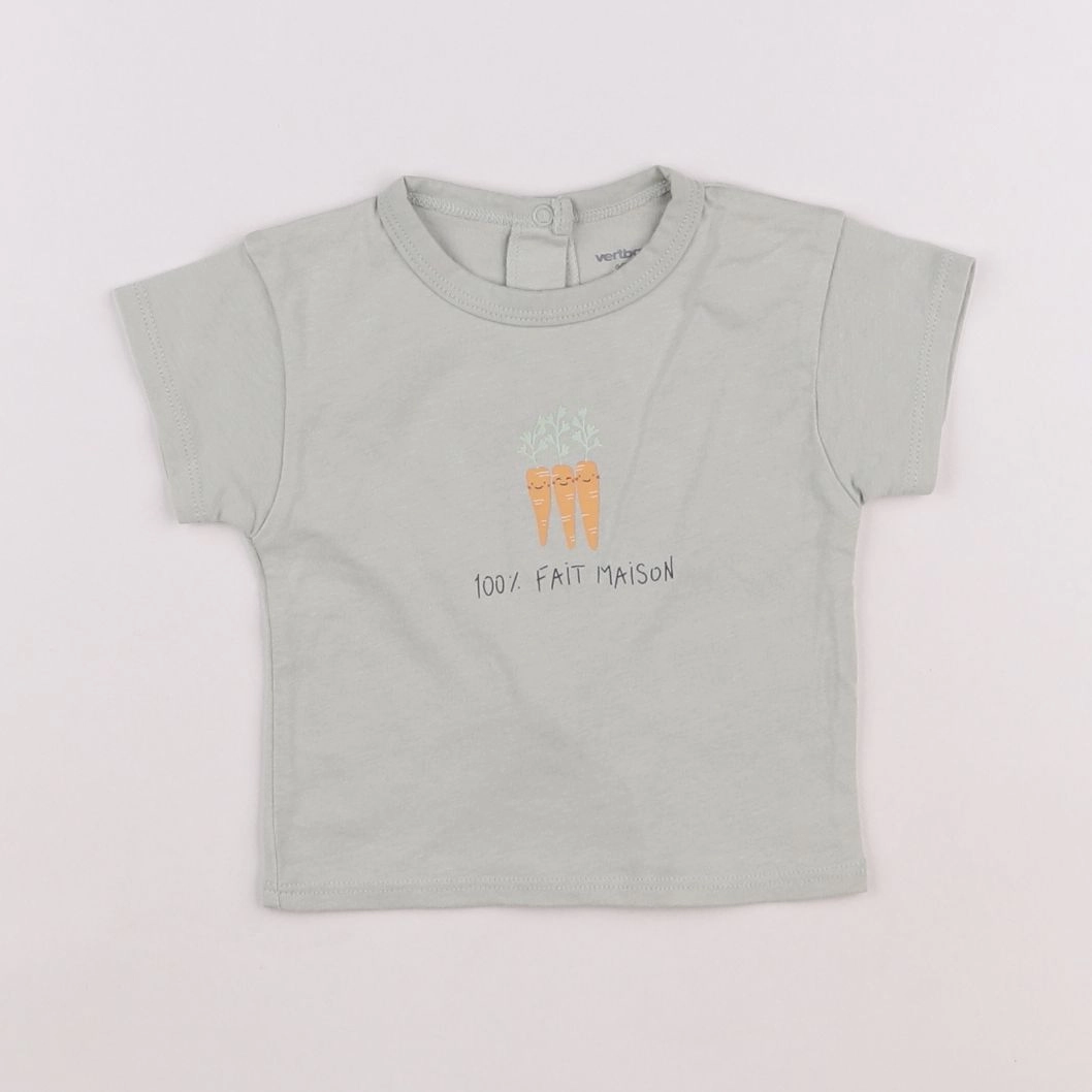 Vertbaudet - tee-shirt vert - 3 mois