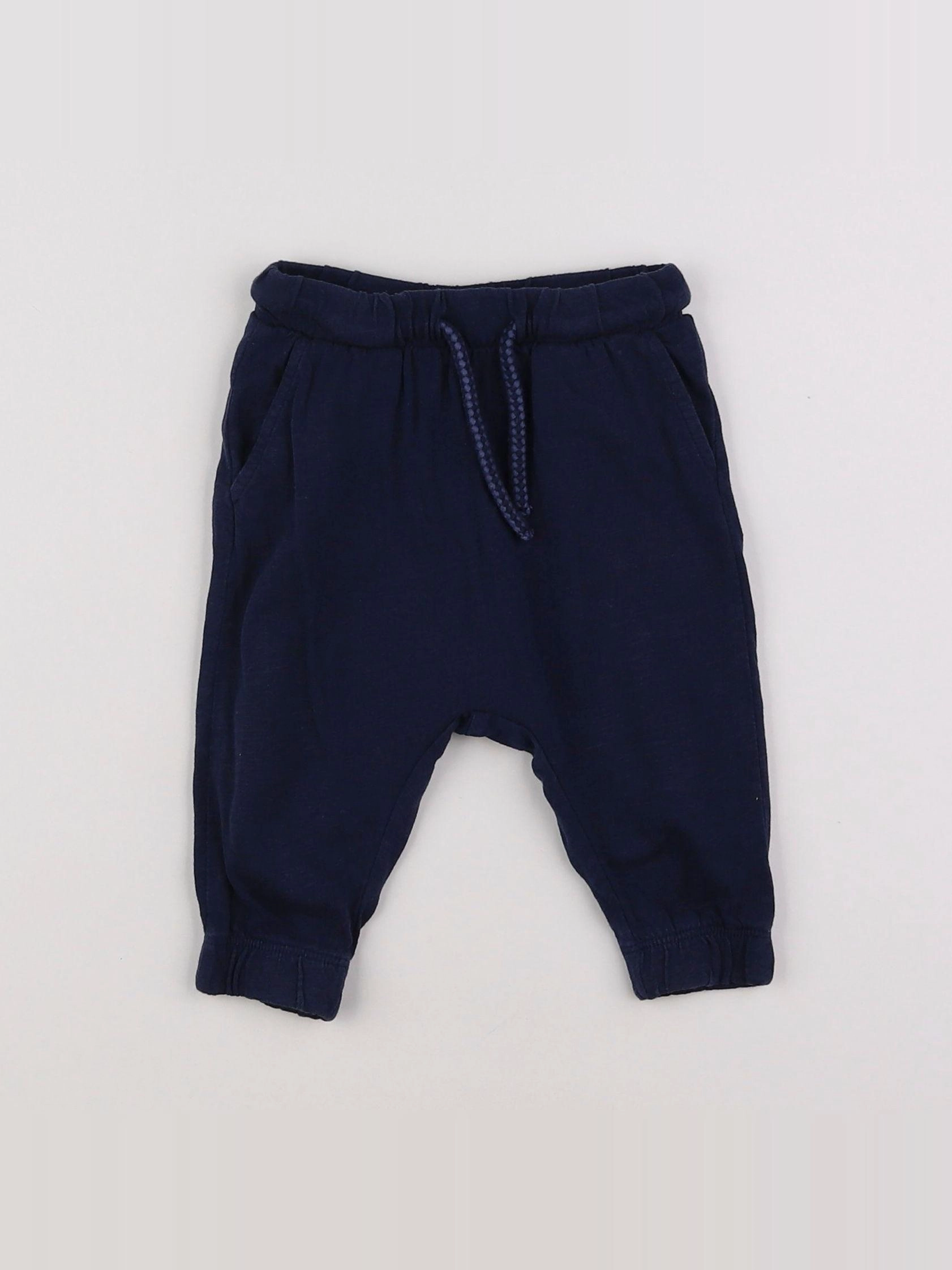 H&M - jogging bleu - 3/6 mois