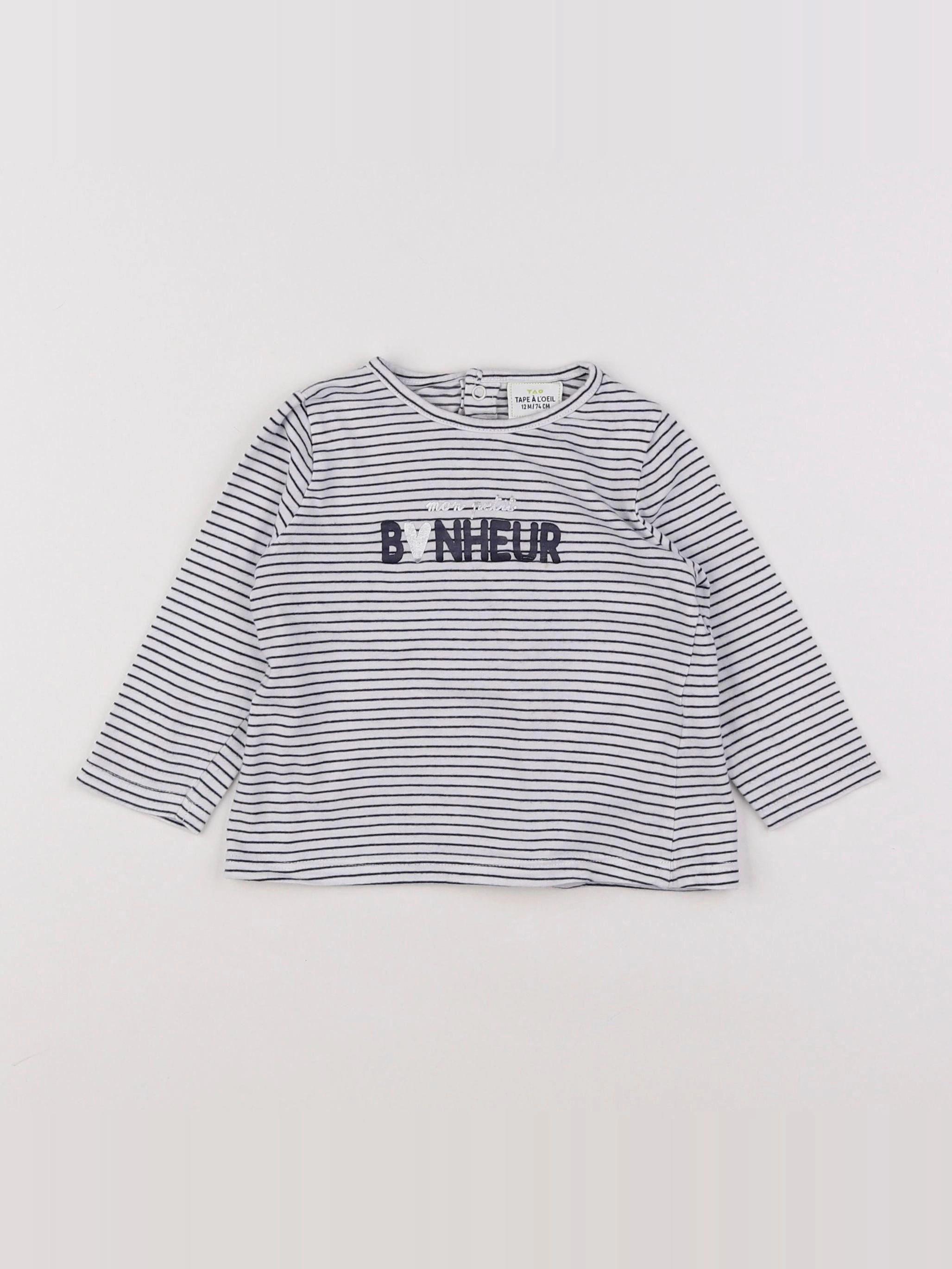 Tape à l'oeil - tee-shirt blanc - 12 mois