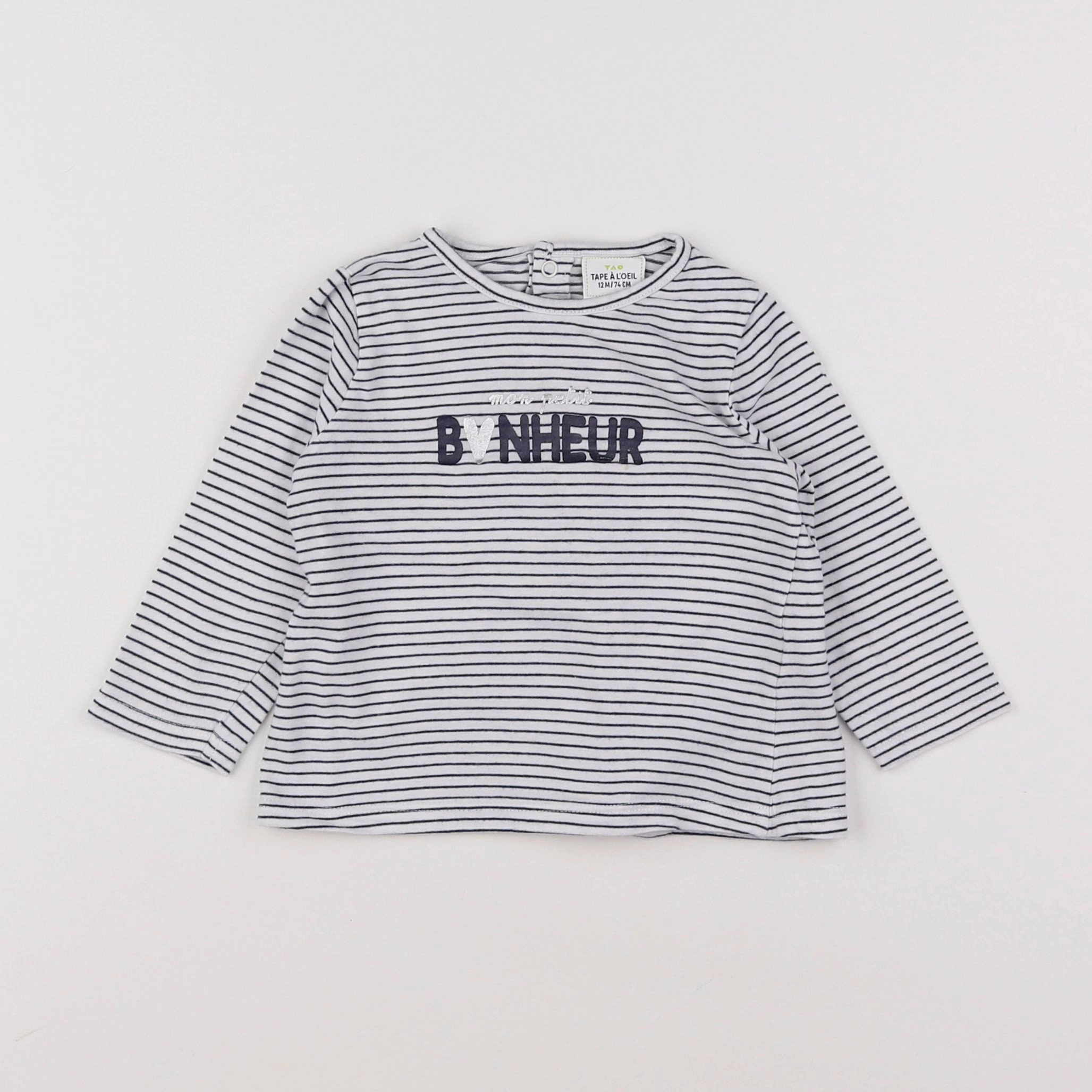 Tape à l'oeil - tee-shirt blanc - 12 mois