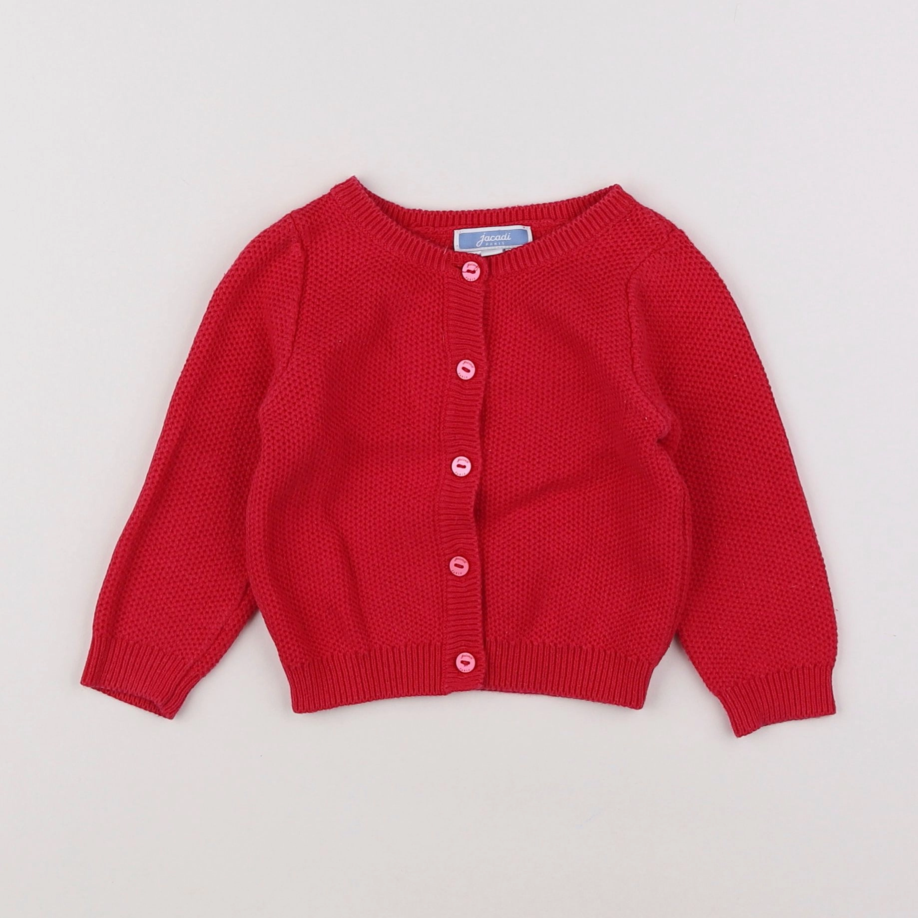 Jacadi - gilet rouge - 12 mois