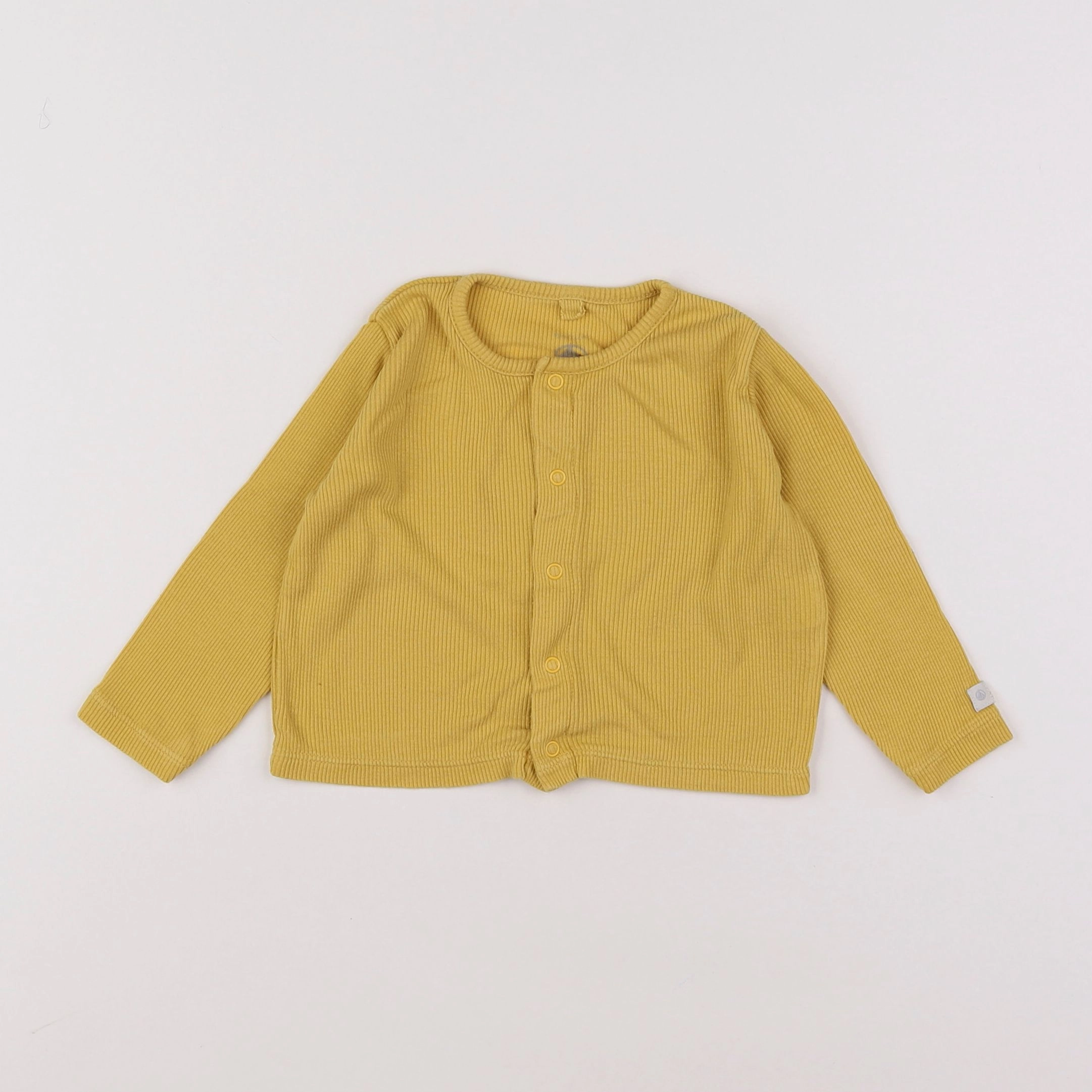 Petit Bateau - tee-shirt jaune - 12 mois