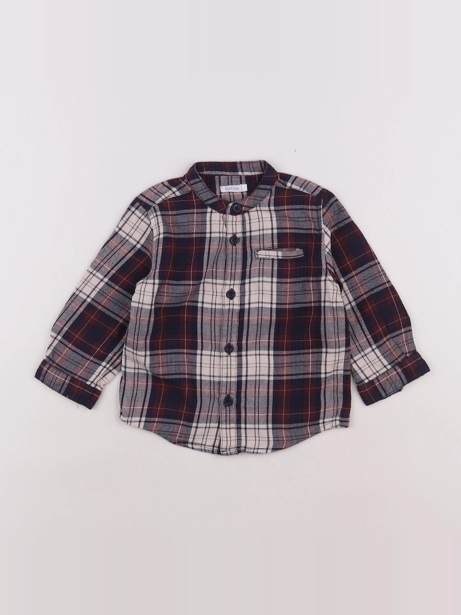 Boutchou - chemise rouge - 12 mois