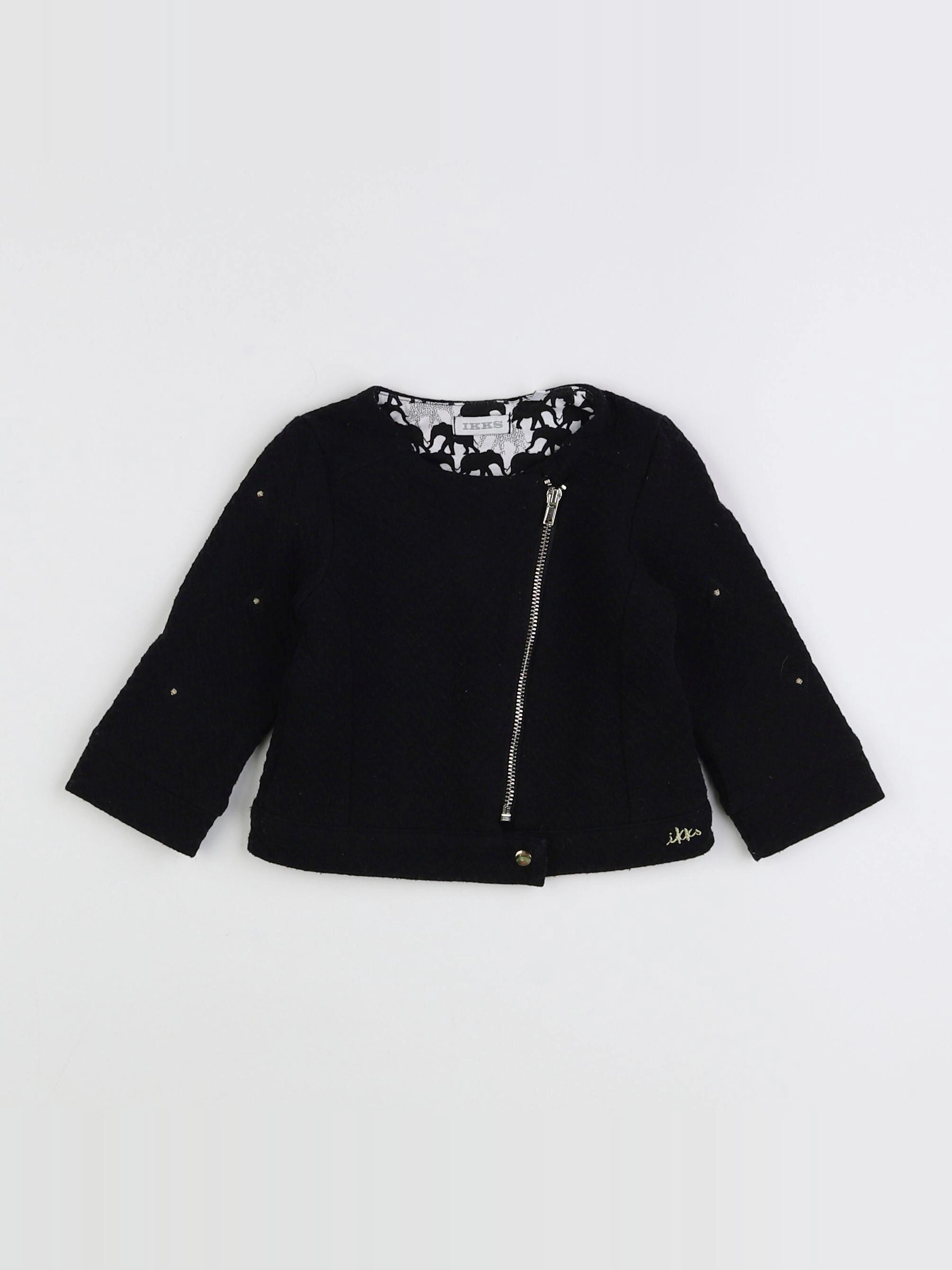 IKKS - sweat noir - 12 mois