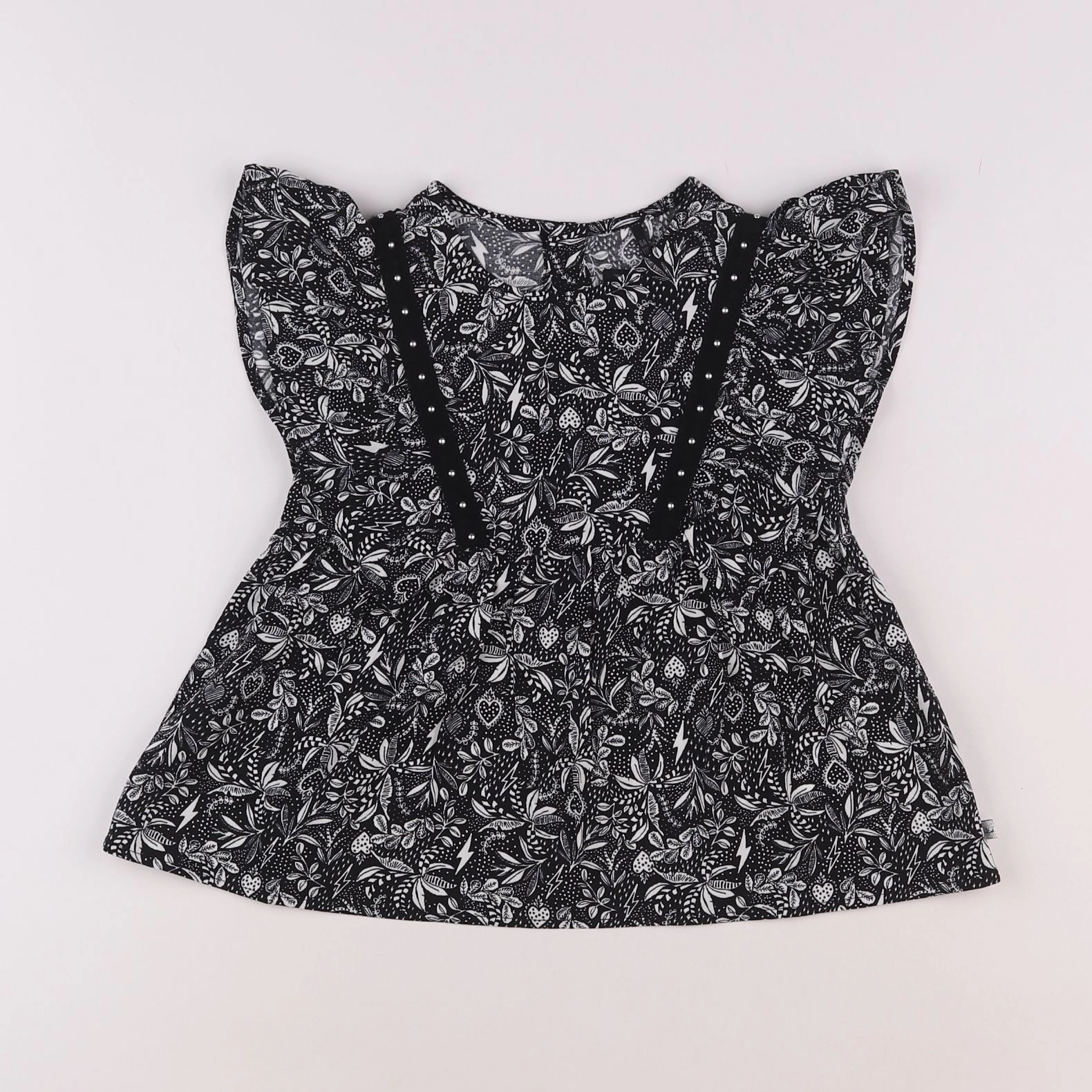 IKKS - blouse bleu - 6 ans