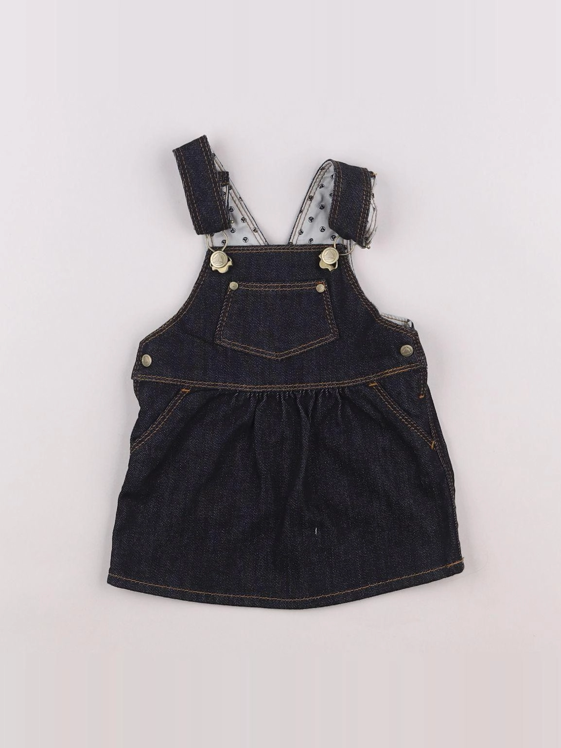 Petit Bateau - robe bleu - 3 mois