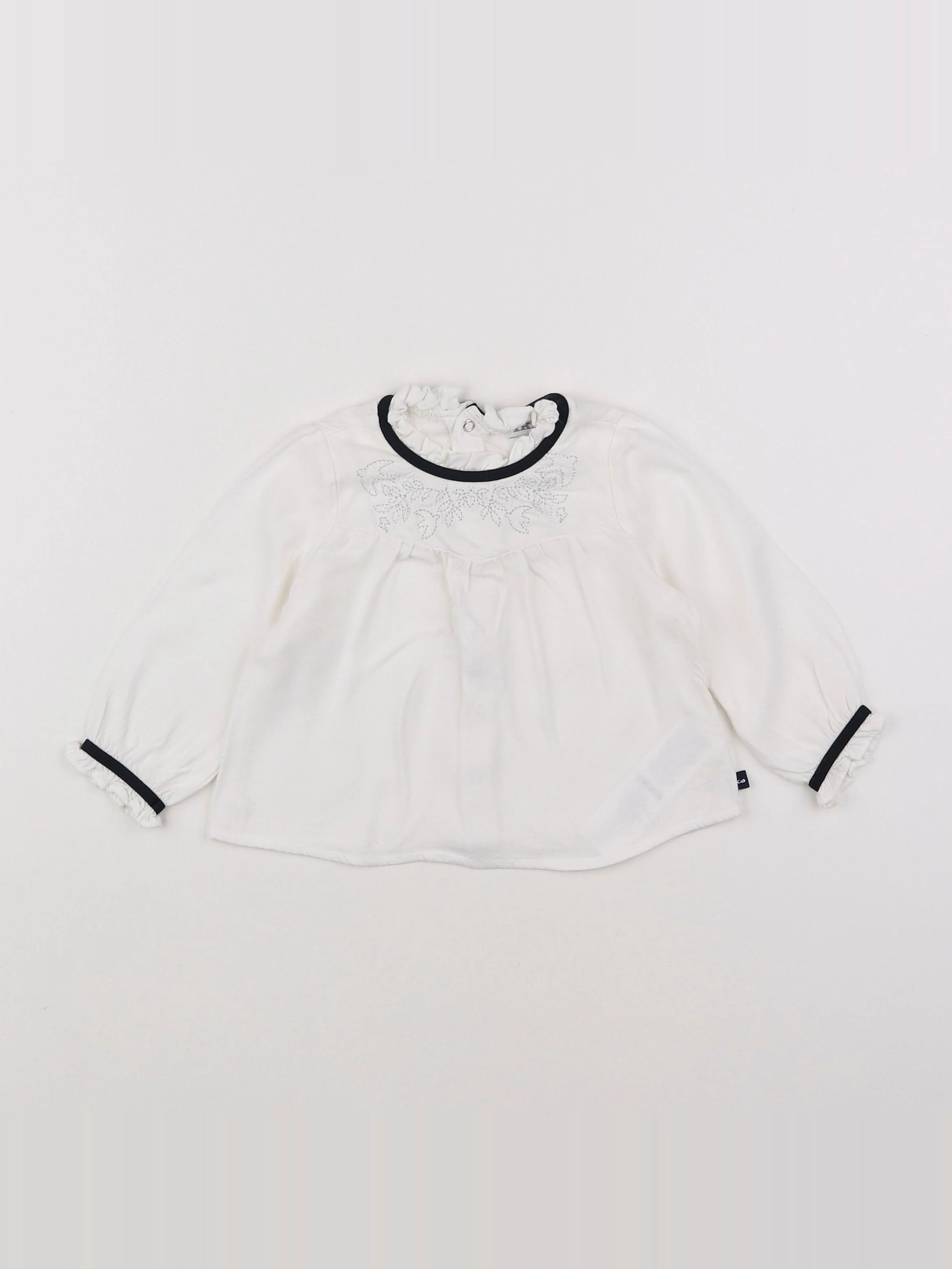 IKKS - blouse blanc - 12 mois
