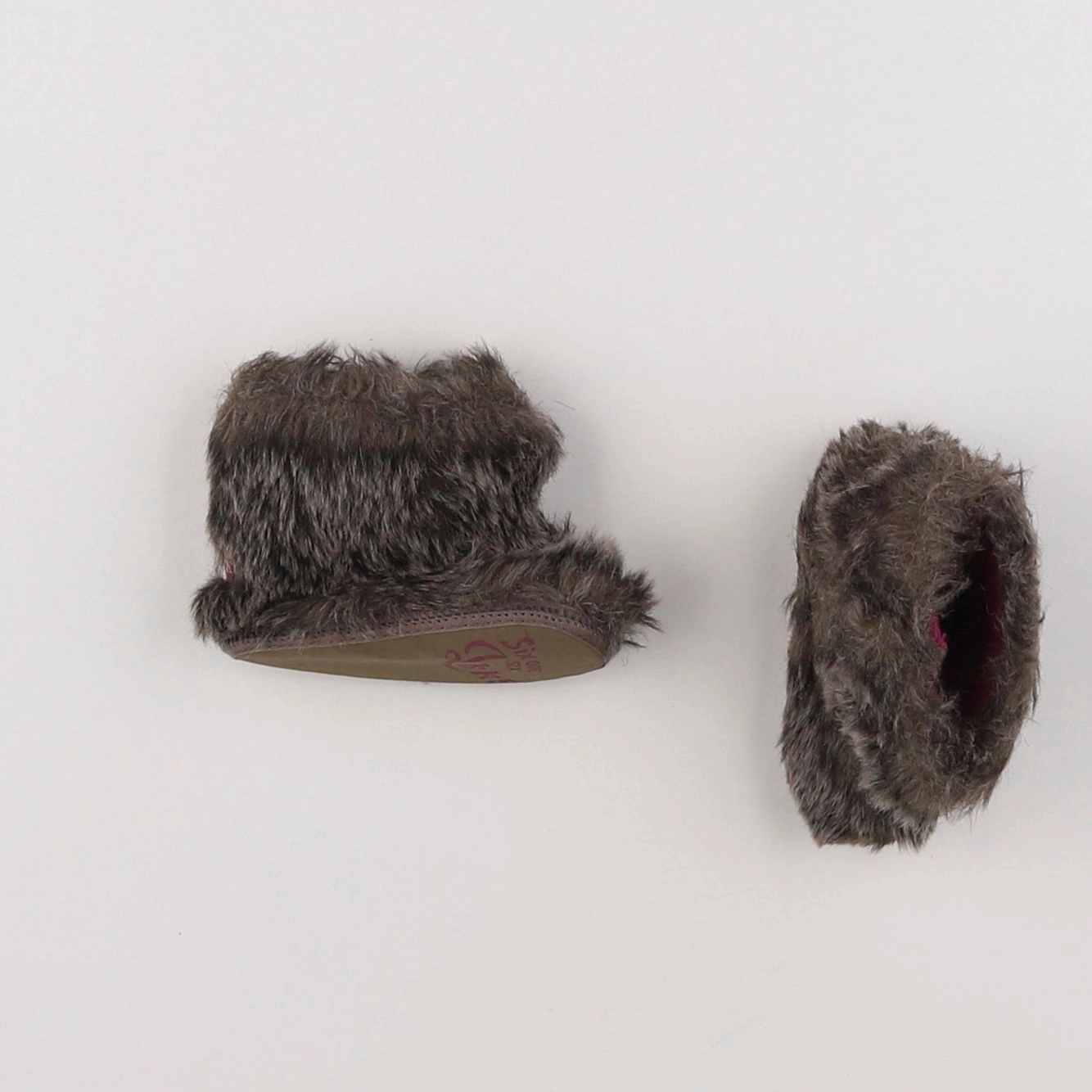 IKKS - chaussons marron, gris - pointure 17/18