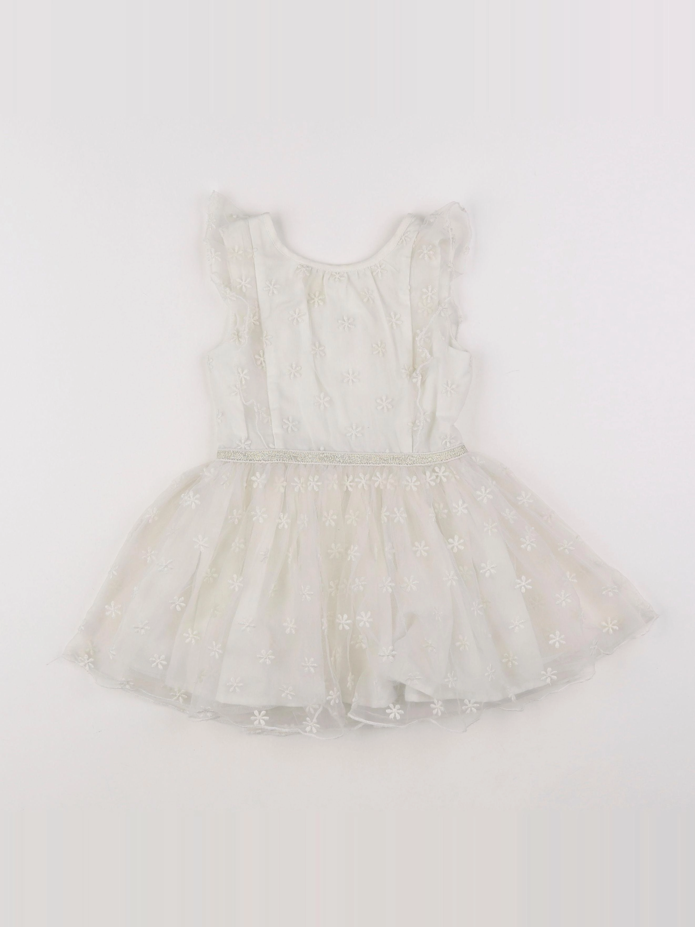 Tape à l'oeil - robe blanc - 2 ans