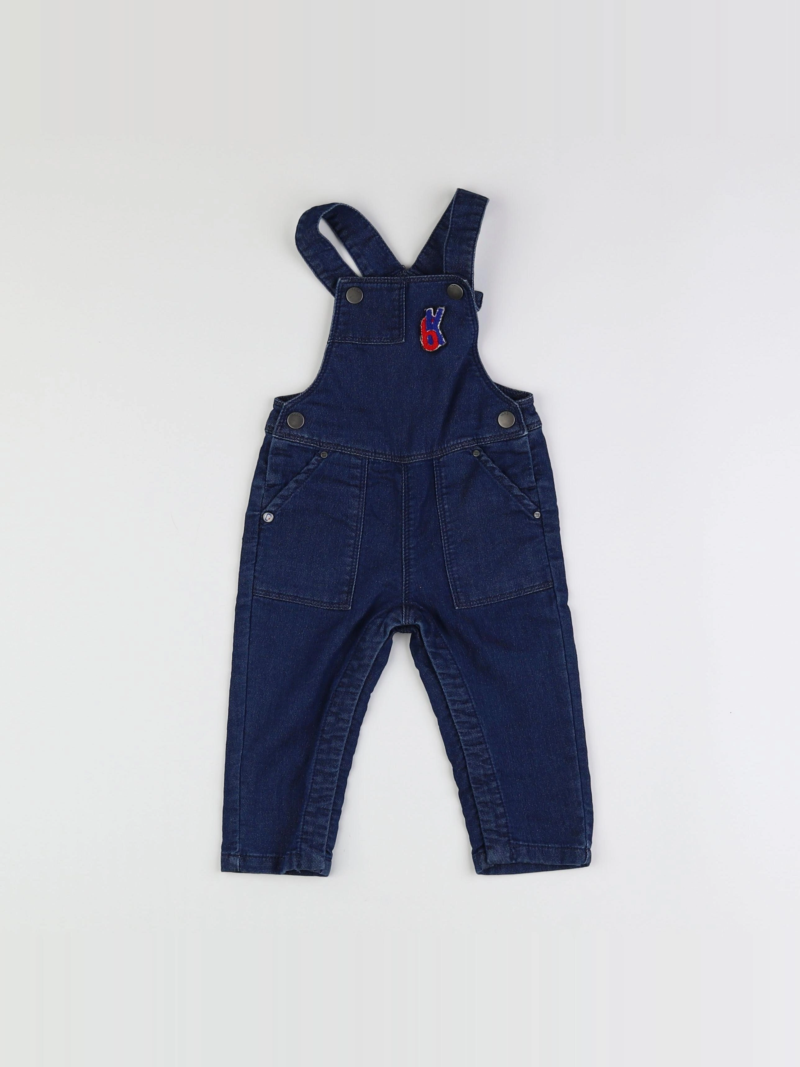 H&M - salopette bleu - 12 mois