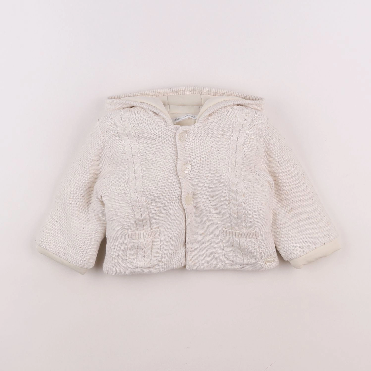 Tartine & Chocolat - gilet beige - 6 mois