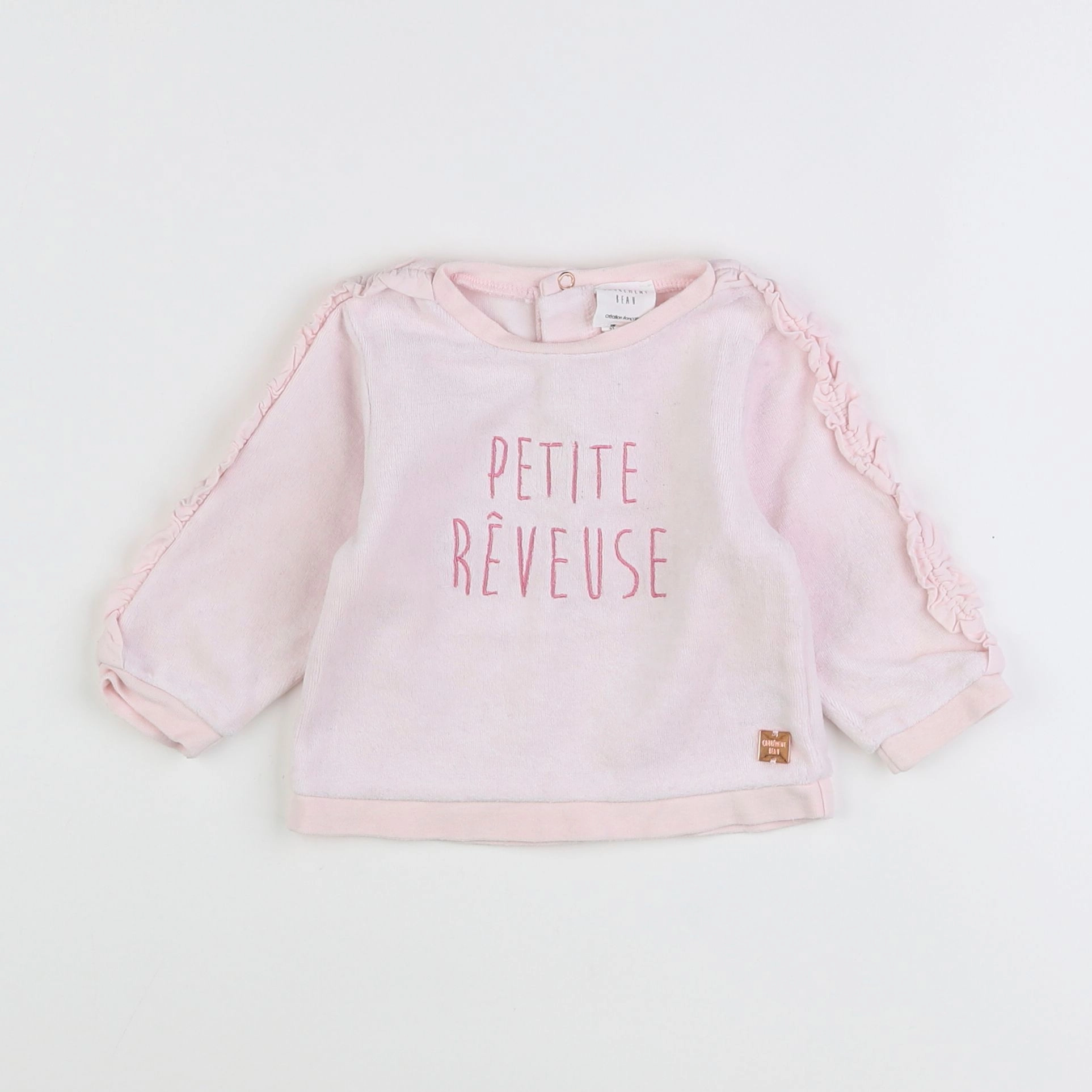 Carrément Beau - sweat rose - 9 mois