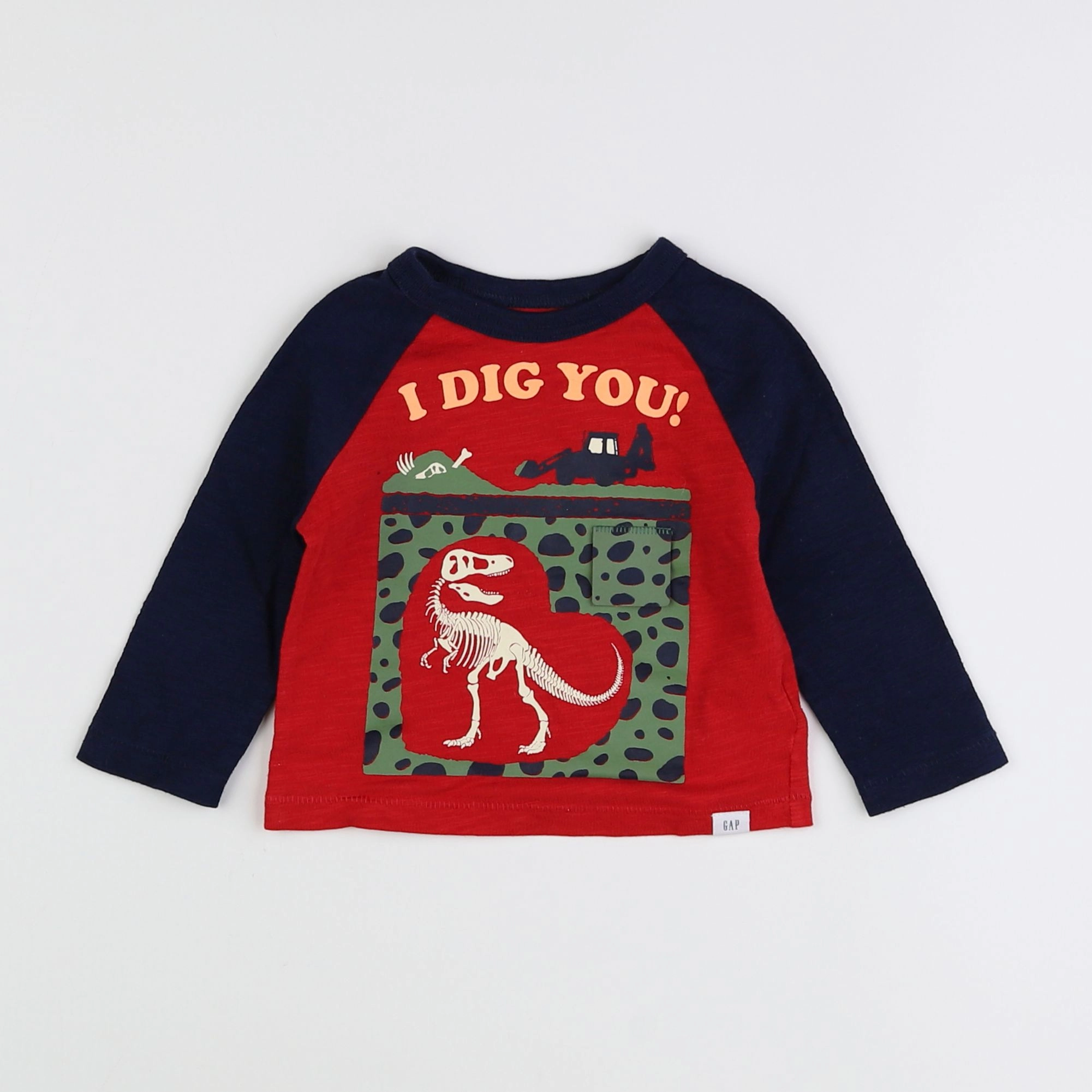 GAP - tee-shirt rouge - 6/12 mois