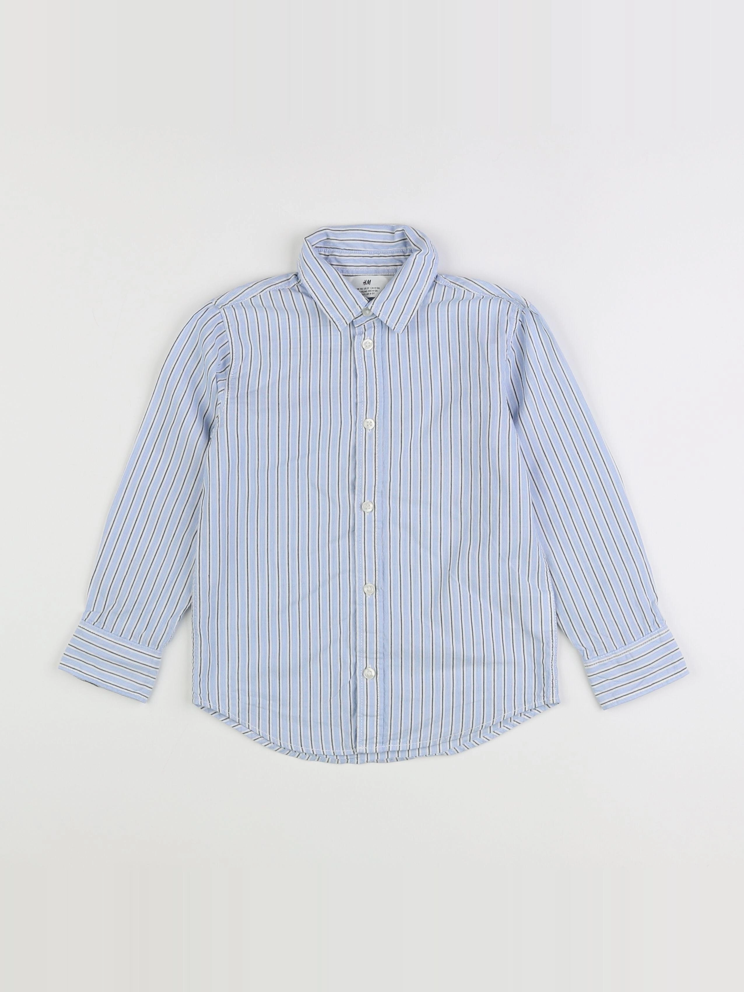 H&M - chemise bleu - 4/5 ans