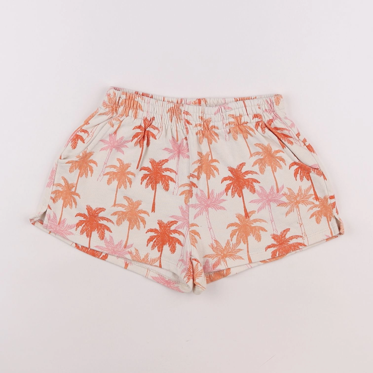 Zara - short beige, orange - 13/14 ans