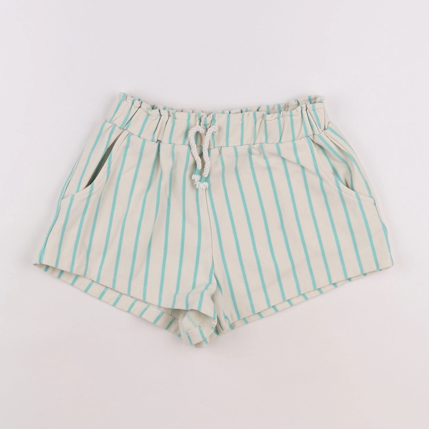 Zara - short bleu, beige - 11/12 ans