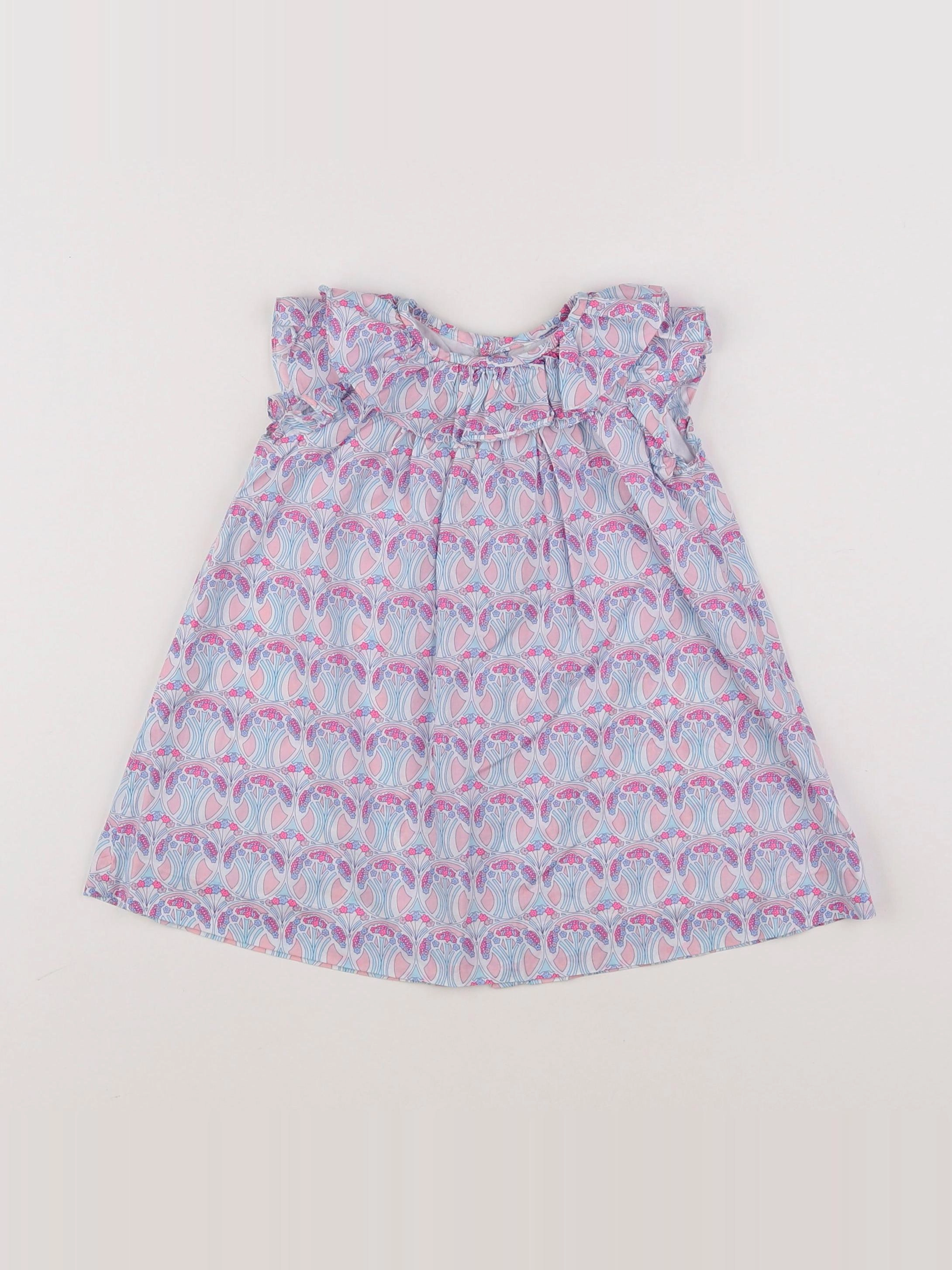 Jacadi - robe liberty multicolore - 12 mois