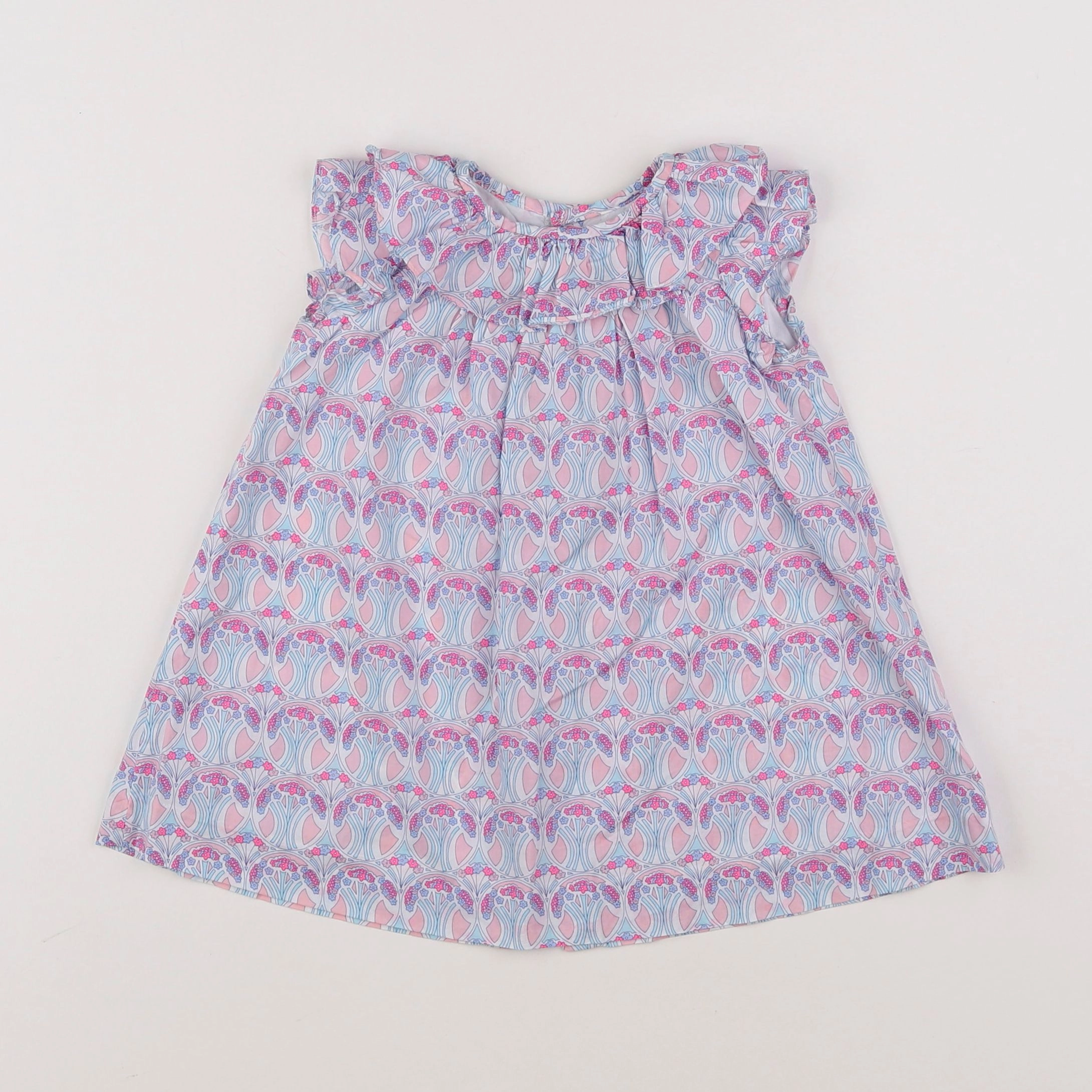 Jacadi - robe liberty multicolore - 12 mois