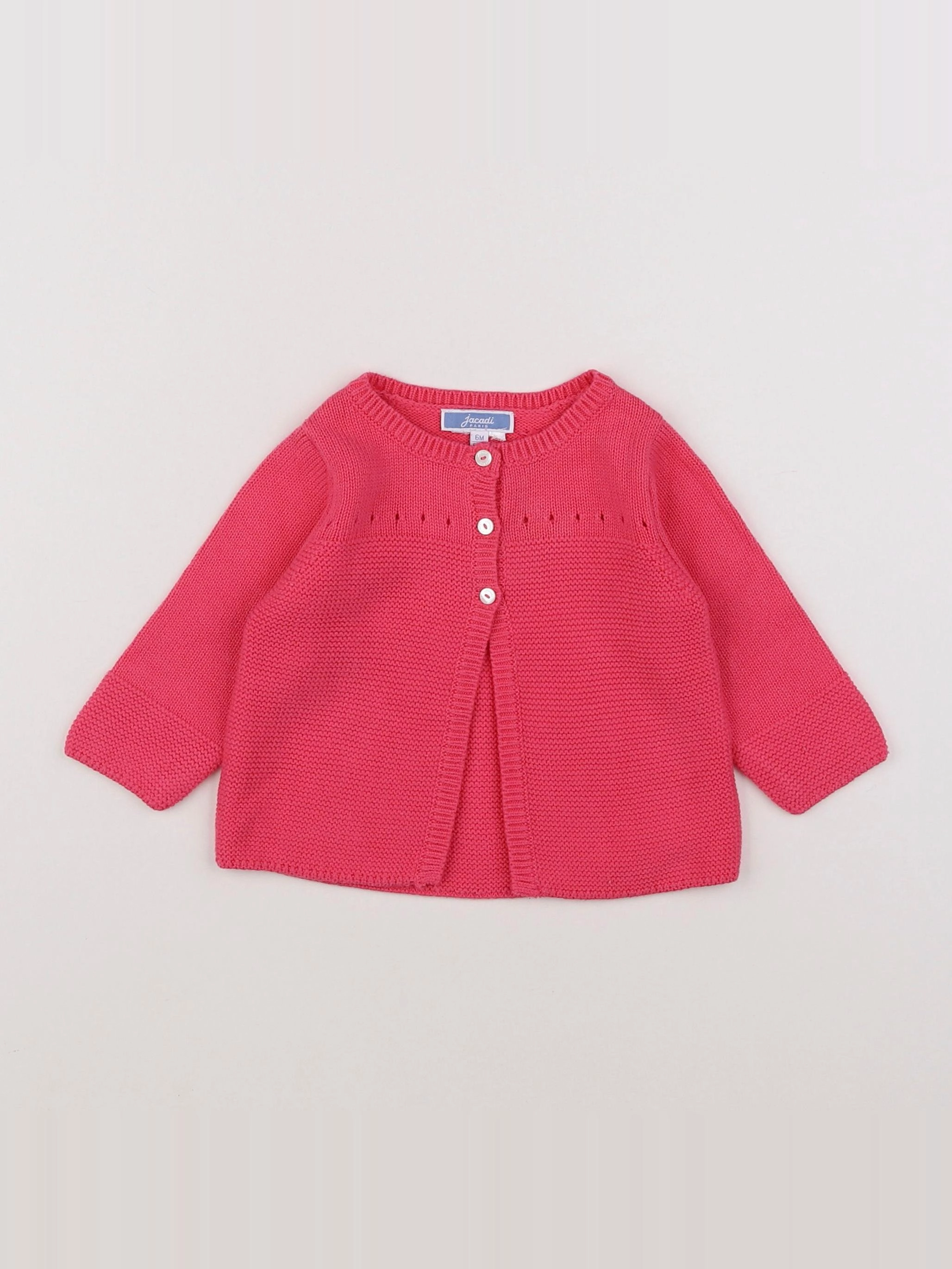 Jacadi - gilet rose - 6 mois
