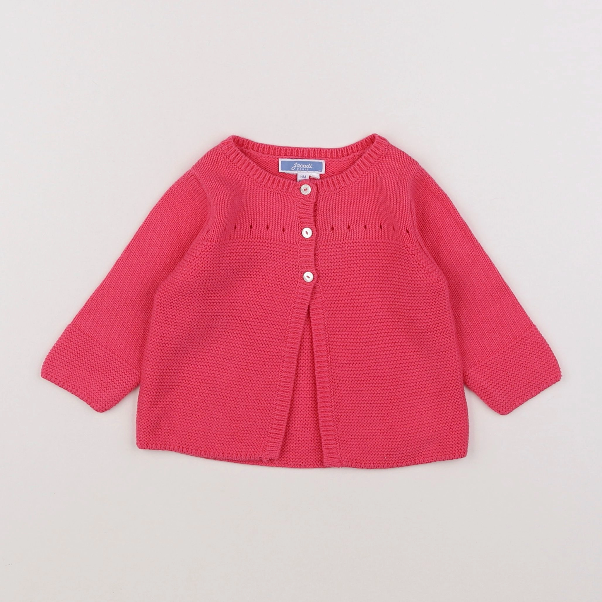 Jacadi - gilet rose - 6 mois