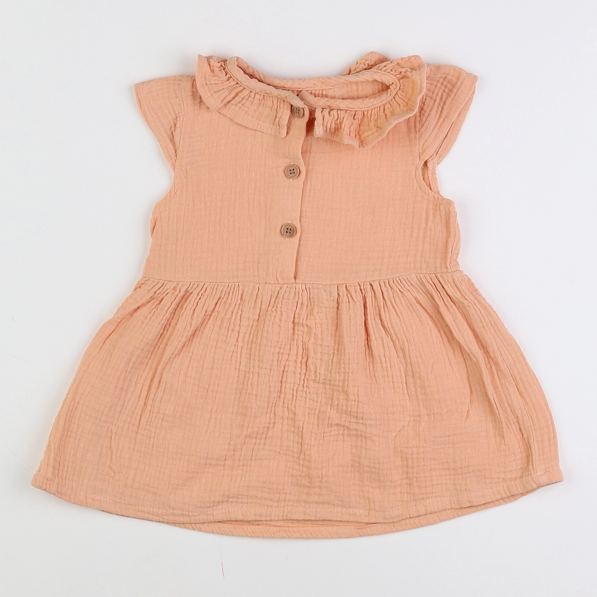 Vertbaudet - robe orange - 18 mois