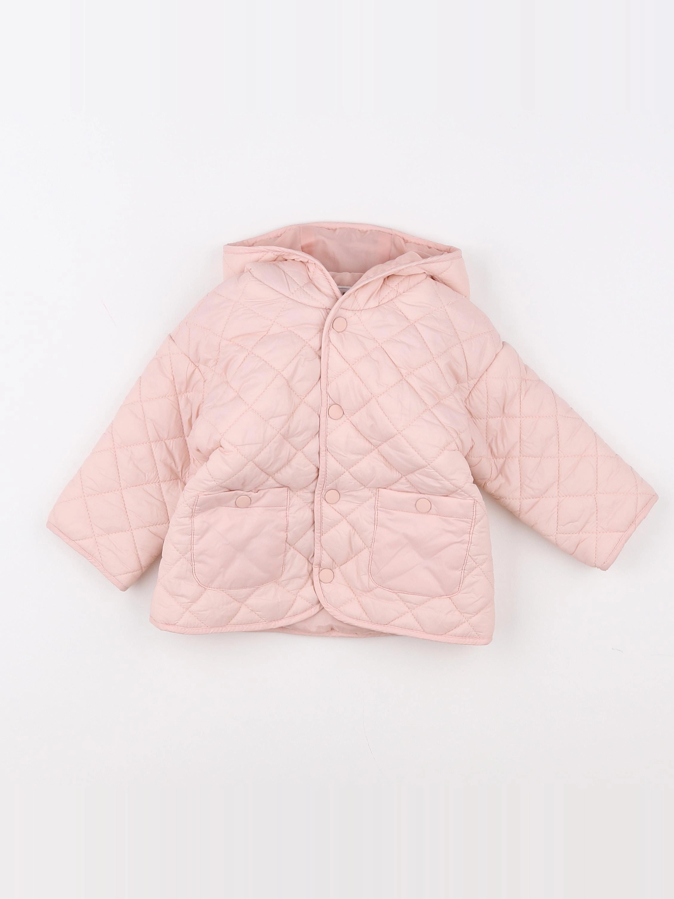 Vertbaudet - doudoune rose - 9 mois
