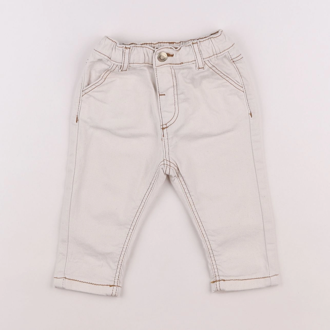 Tape à l'oeil - pantalon beige - 6 mois